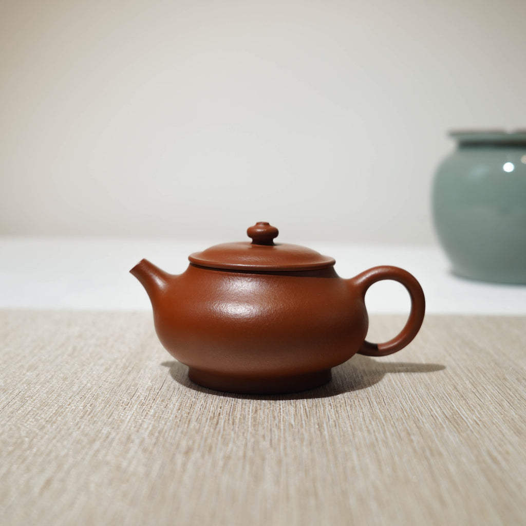 已售出）*新品**王強弟子*【矮潘】全手工朱泥紫砂茶壺– Cha-Tailor Tea