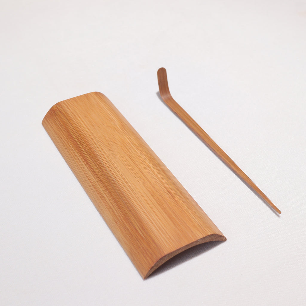 竹 茶则 竹茶合 茶則 竹製物 茶道具 長さ10cm 中国古美術 【公式通販】