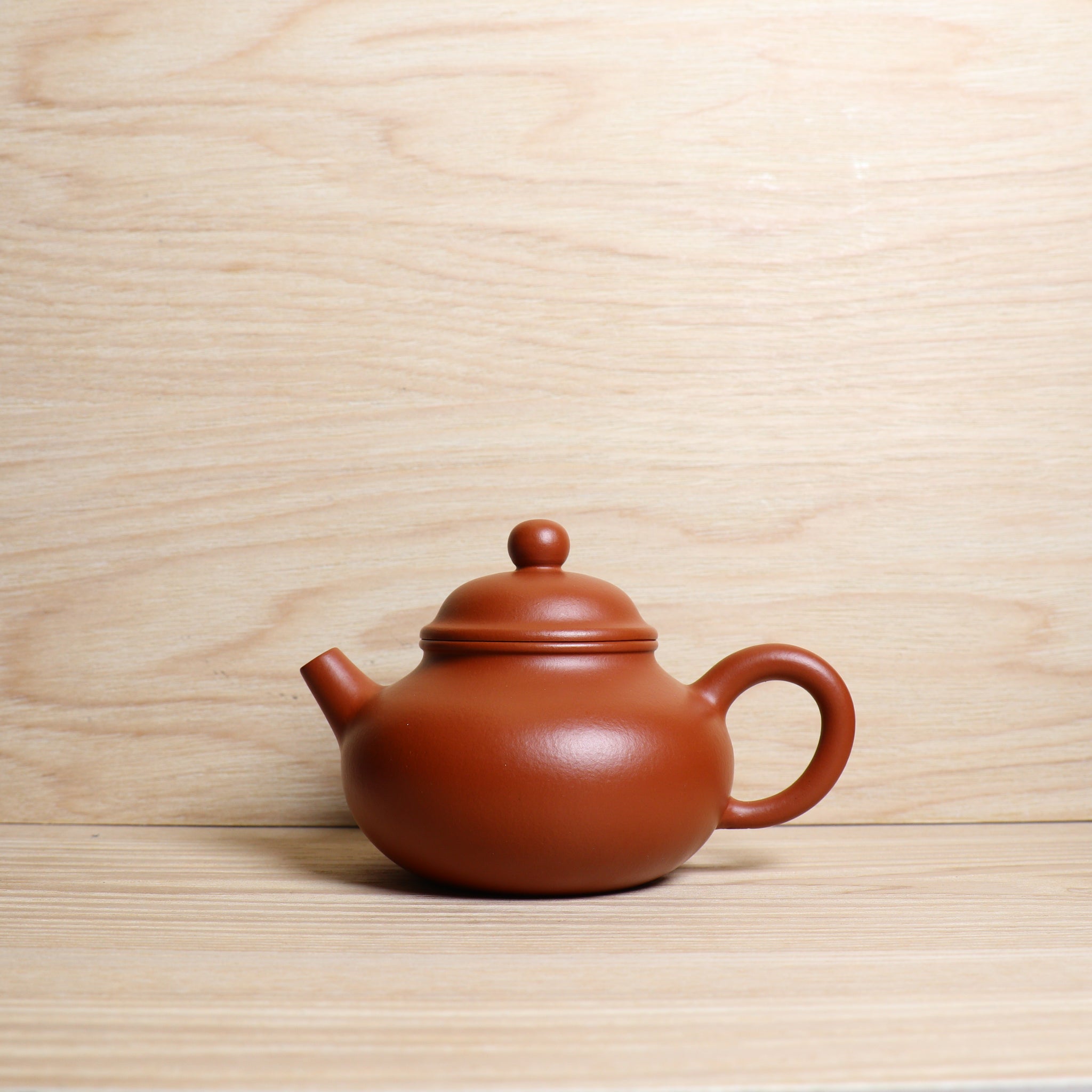（已售出）【小小容天】全手工朱泥簡意紫砂茶壺