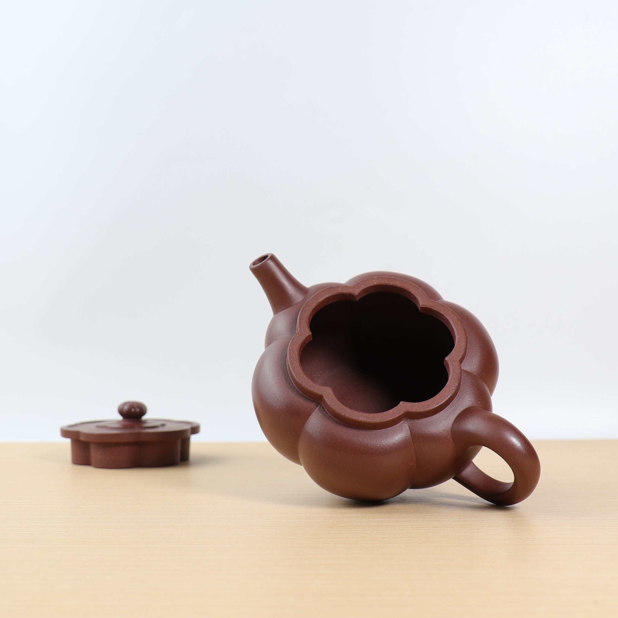 （已售出）【筋紋南瓜】原礦清水泥紫砂茶壺