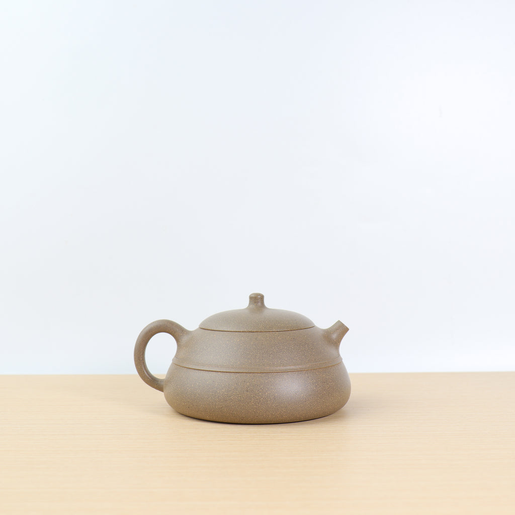 朱勤勇弟子*【文石瓢】全手工原礦青段泥紫砂茶壺– Cha-Tailor