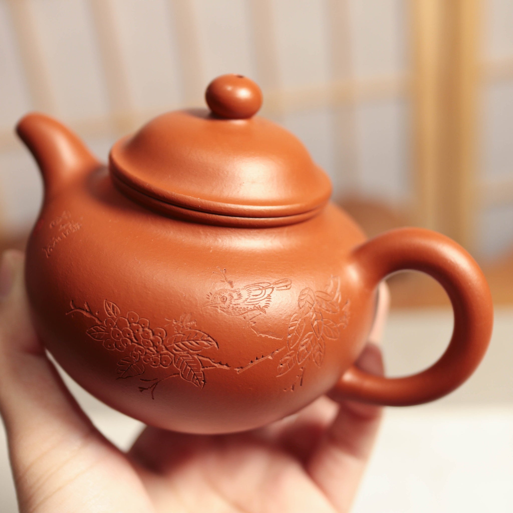 *Autumn Reward｜Buy one, get five free* [Pick up one] Fully handmade raw ore red clay carved purple sand teapot