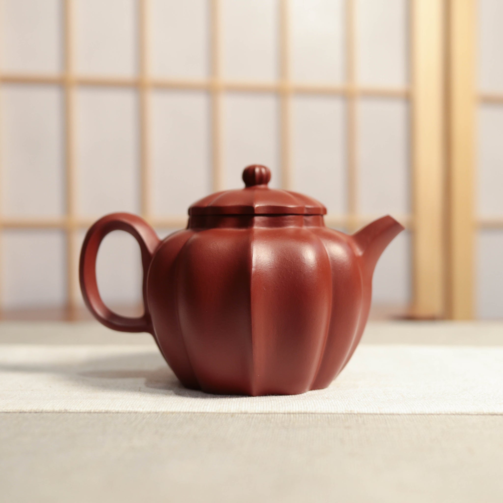 *Autumn Reward｜Buy one get five free* [Gaofengjuankui] Dahongpao ribbed purple sand teapot