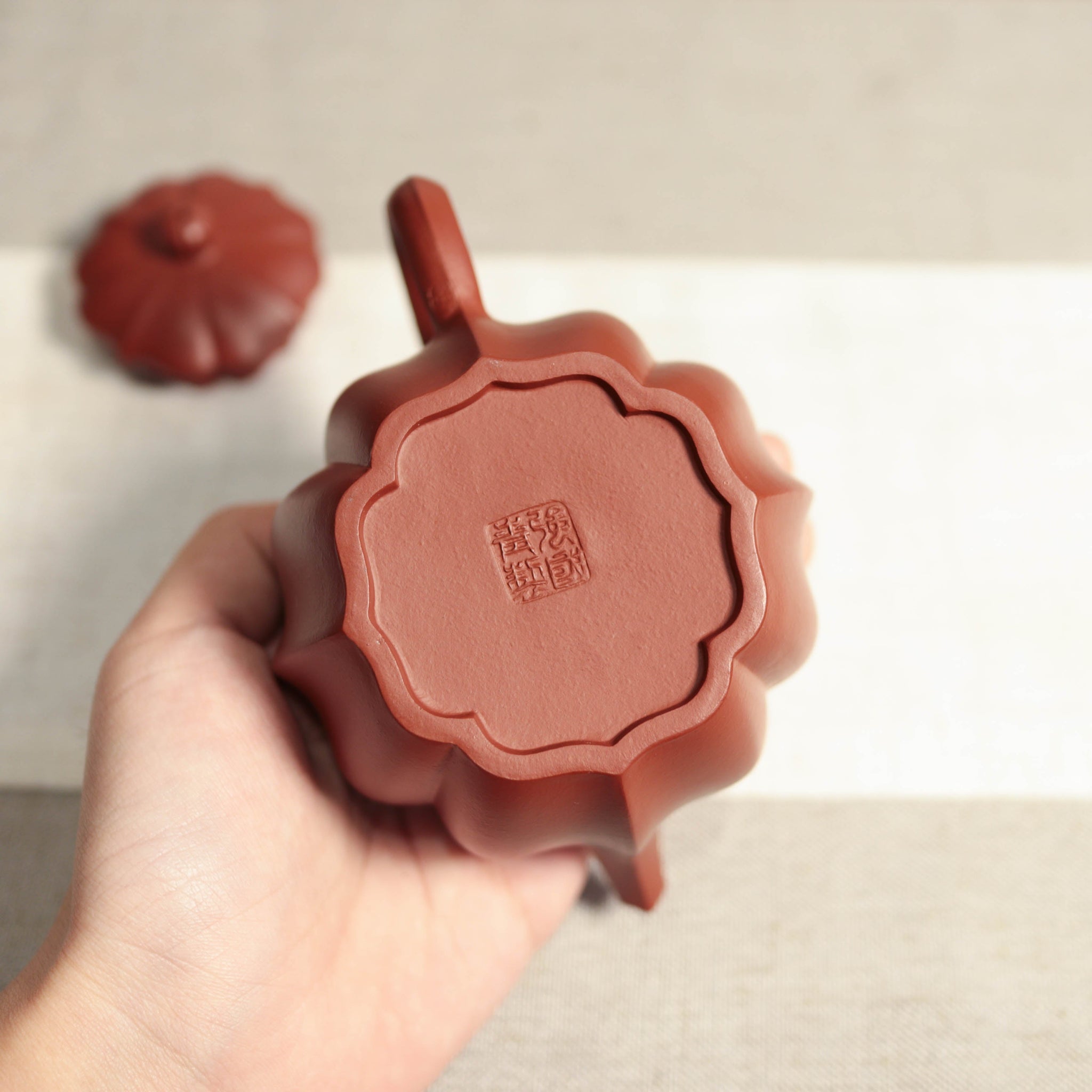 *Autumn Reward｜Buy one get five free* [Gaofengjuankui] Dahongpao ribbed purple sand teapot