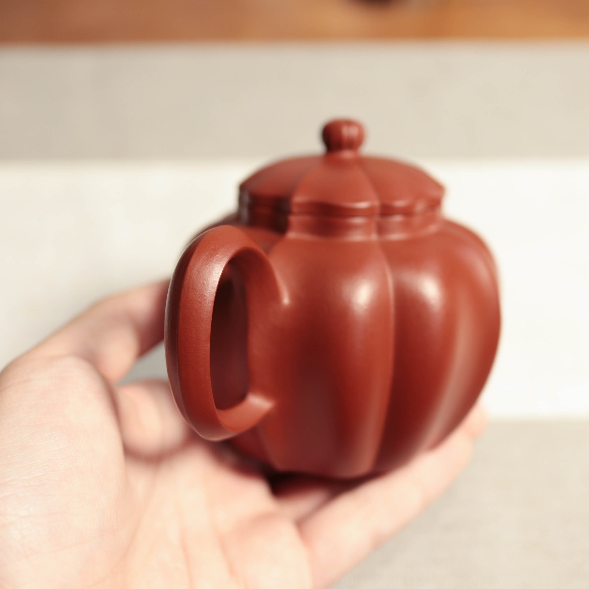 *Autumn Reward｜Buy one get five free* [Gaofengjuankui] Dahongpao ribbed purple sand teapot