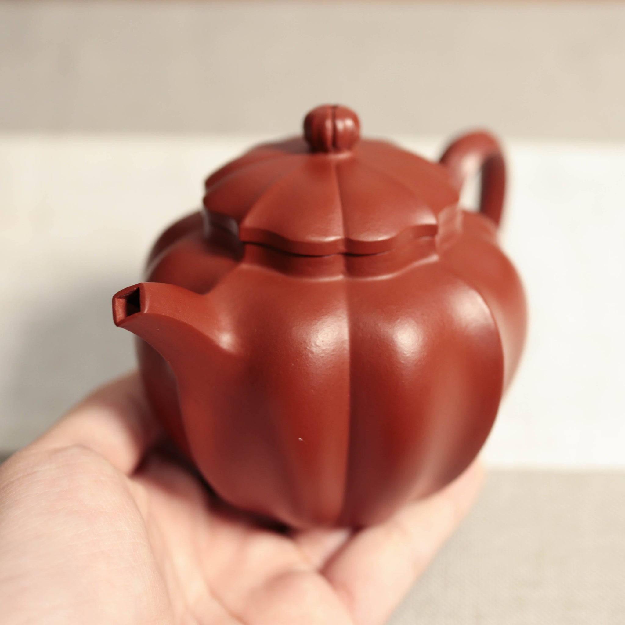 *Autumn Reward｜Buy one get five free* [Gaofengjuankui] Dahongpao ribbed purple sand teapot