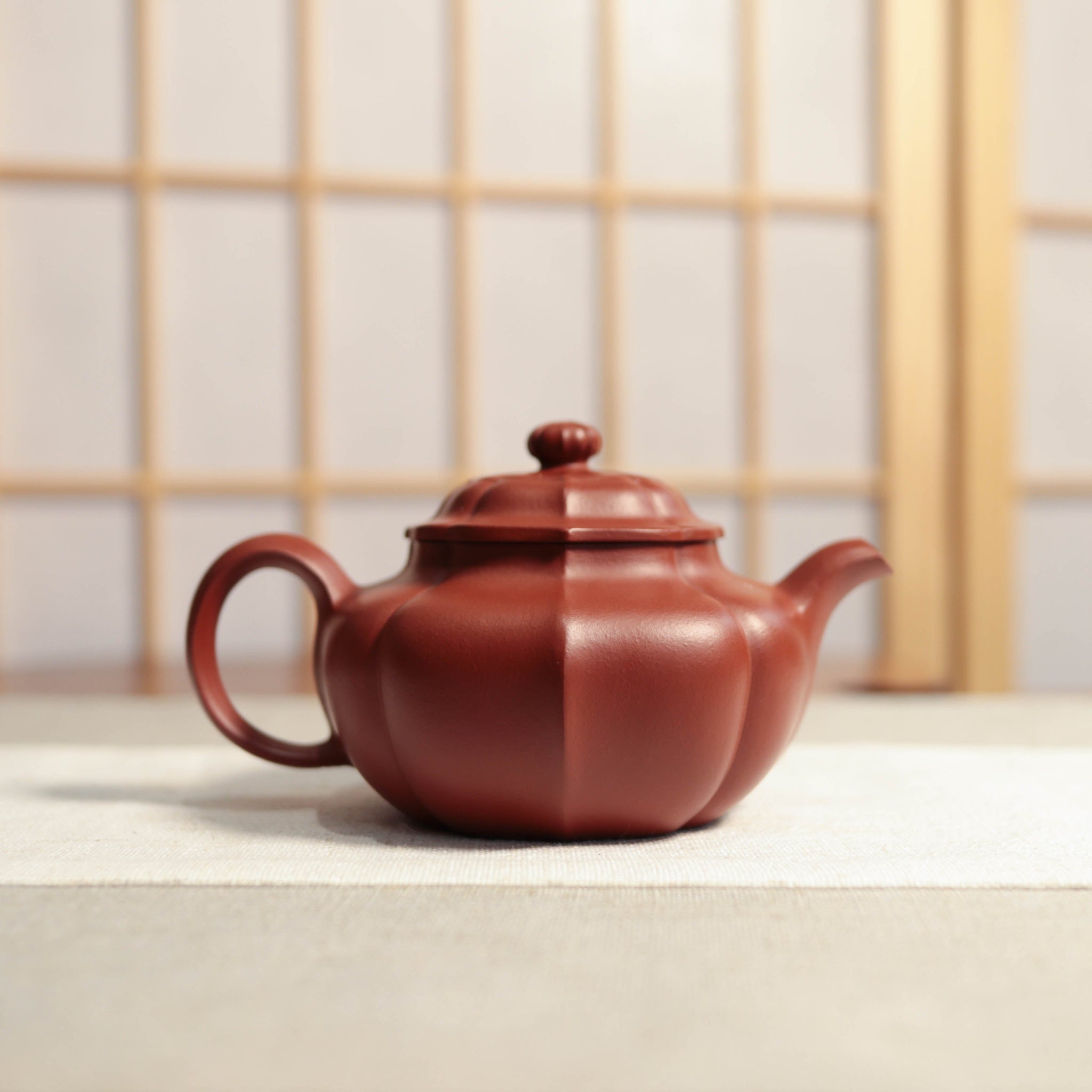 *Autumn reward｜Buy one get five free* [Linghua Lotus Seed] Original Mineral Dahongpao Ribbed Purple Clay Teapot