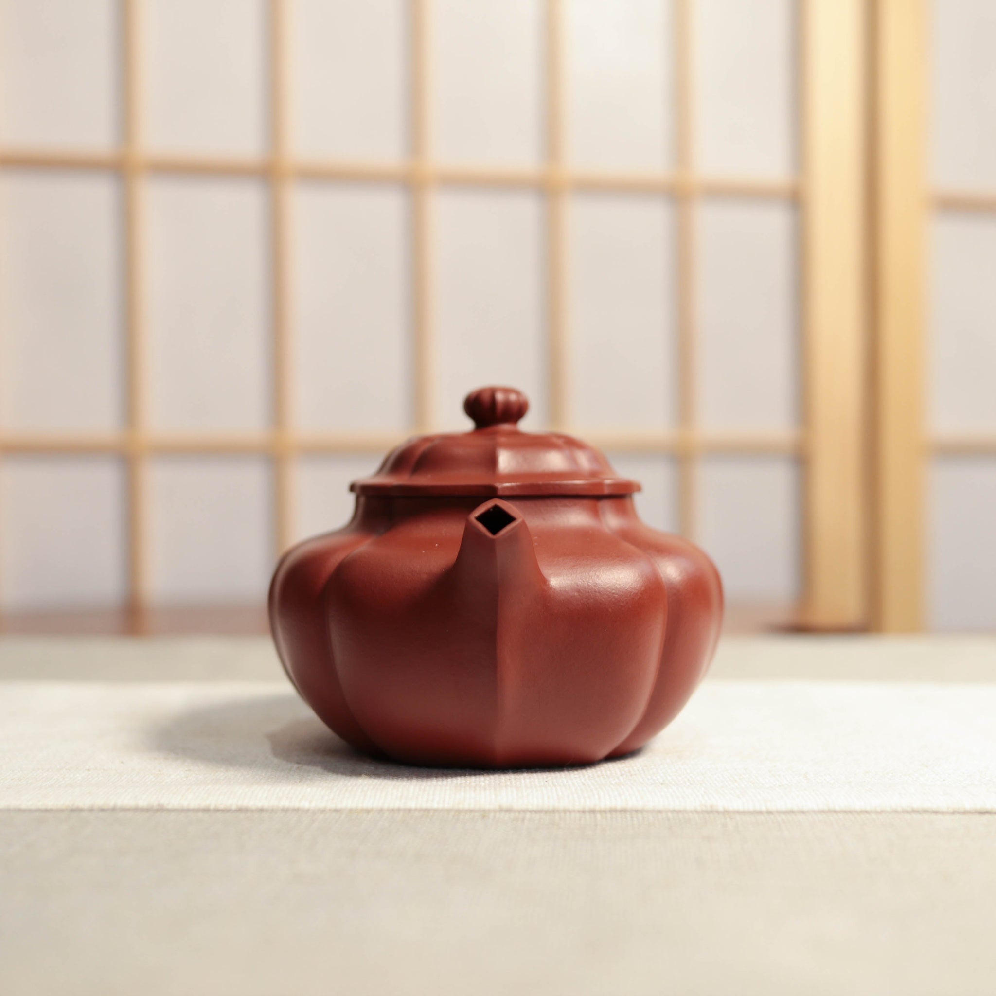 *Autumn reward｜Buy one get five free* [Linghua Lotus Seed] Original Mineral Dahongpao Ribbed Purple Clay Teapot