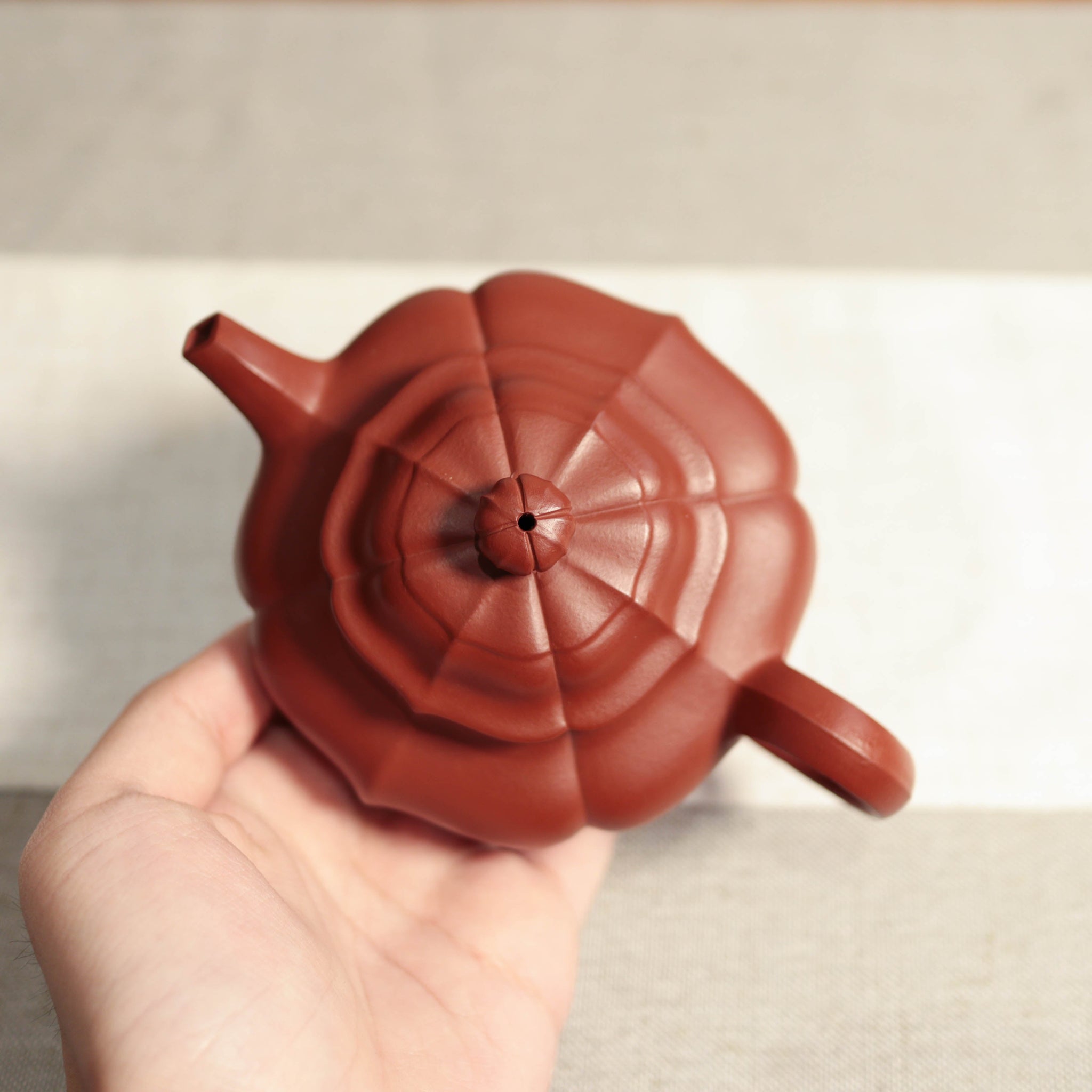 *Autumn reward｜Buy one get five free* [Linghua Lotus Seed] Original Mineral Dahongpao Ribbed Purple Clay Teapot