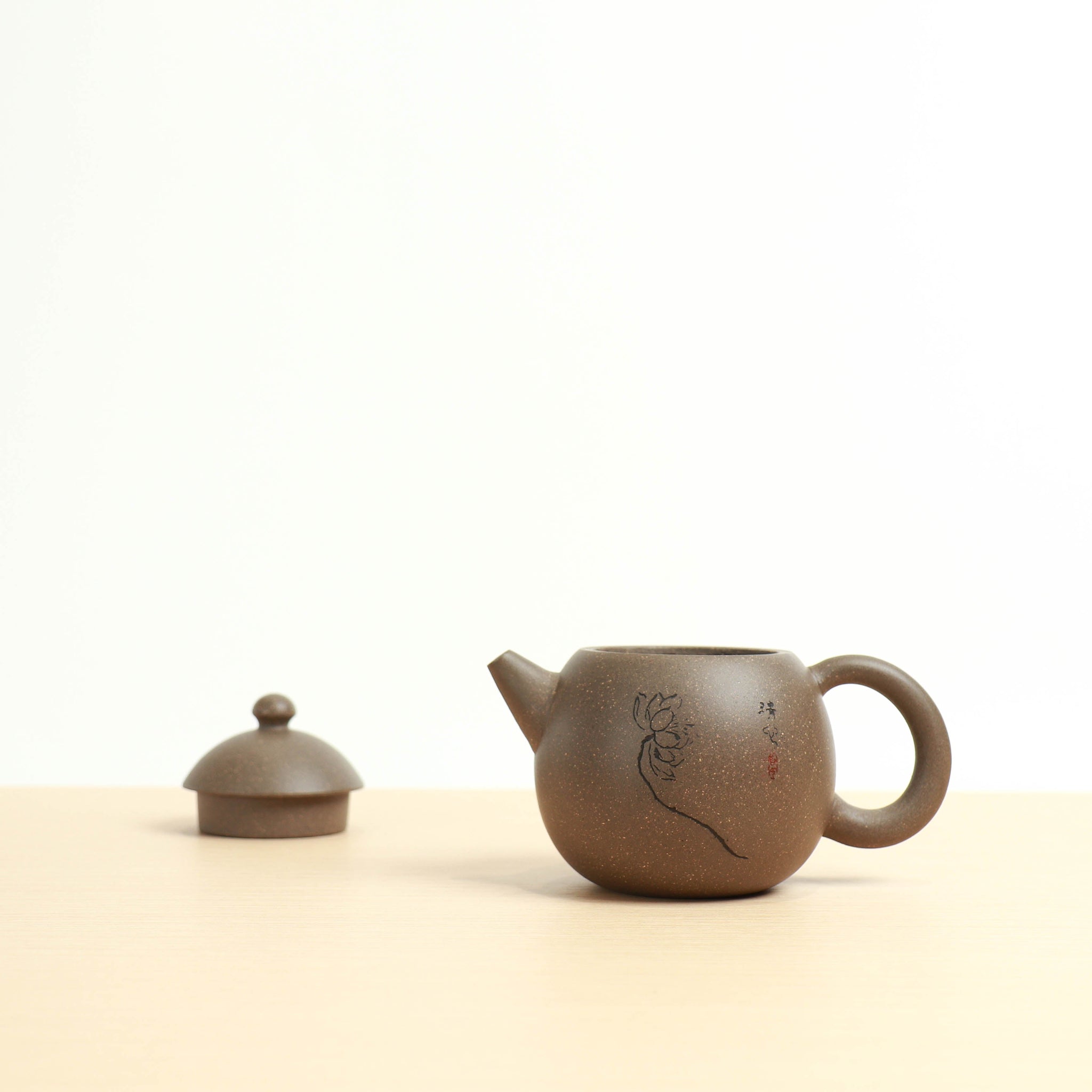 *Autumn Reward｜Buy one, get three free* [Dragon Egg] Purple Clay Teapot with Green and Gray Clay Segments