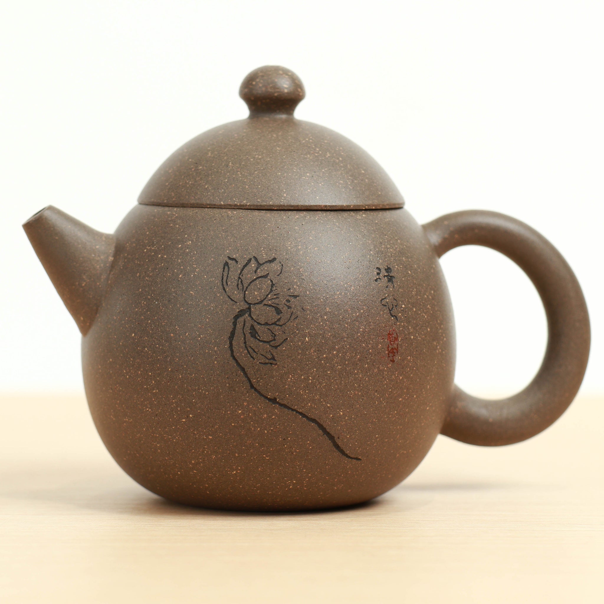 *Autumn Reward｜Buy one, get three free* [Dragon Egg] Purple Clay Teapot with Green and Gray Clay Segments