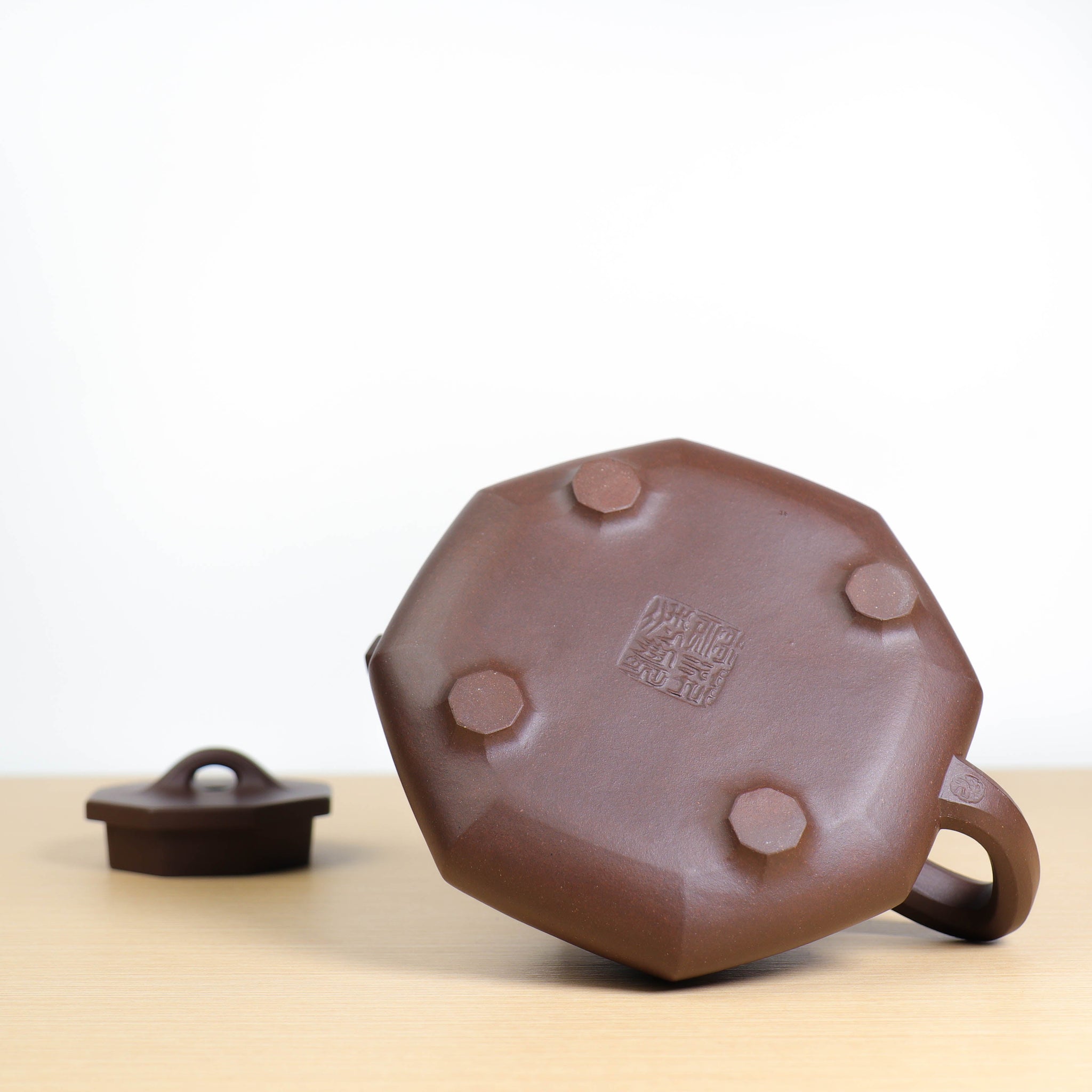 *Autumn reward｜Buy one get five free* [Bafang Stone Ladle Teapot] Raw Mineral Purple Clay Carved Purple Clay Teapot