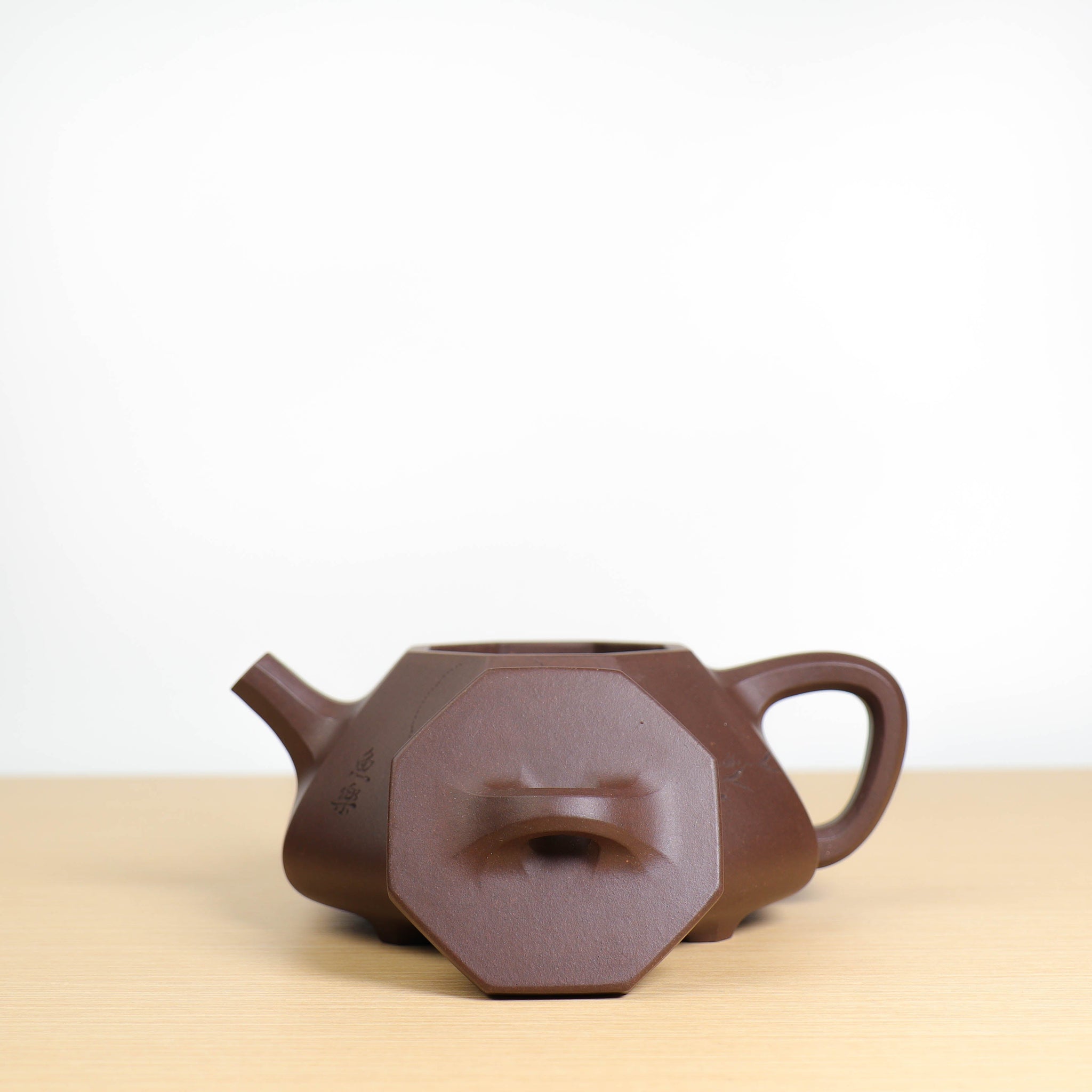 *Autumn reward｜Buy one get five free* [Bafang Stone Ladle Teapot] Raw Mineral Purple Clay Carved Purple Clay Teapot