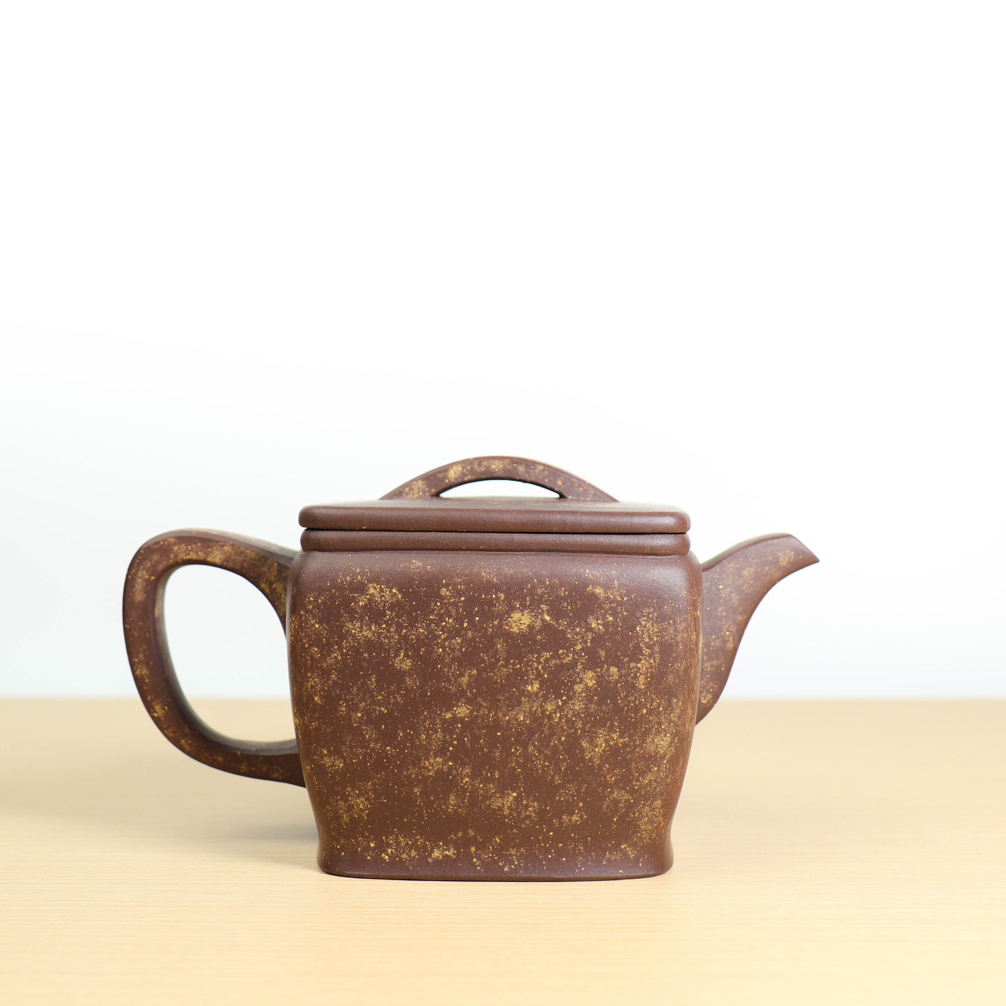 *Autumn Reward｜Buy one get five free* [Hanwa Square Pot] Raw Mineral Purple Clay Paved Sand Purple Clay Teapot