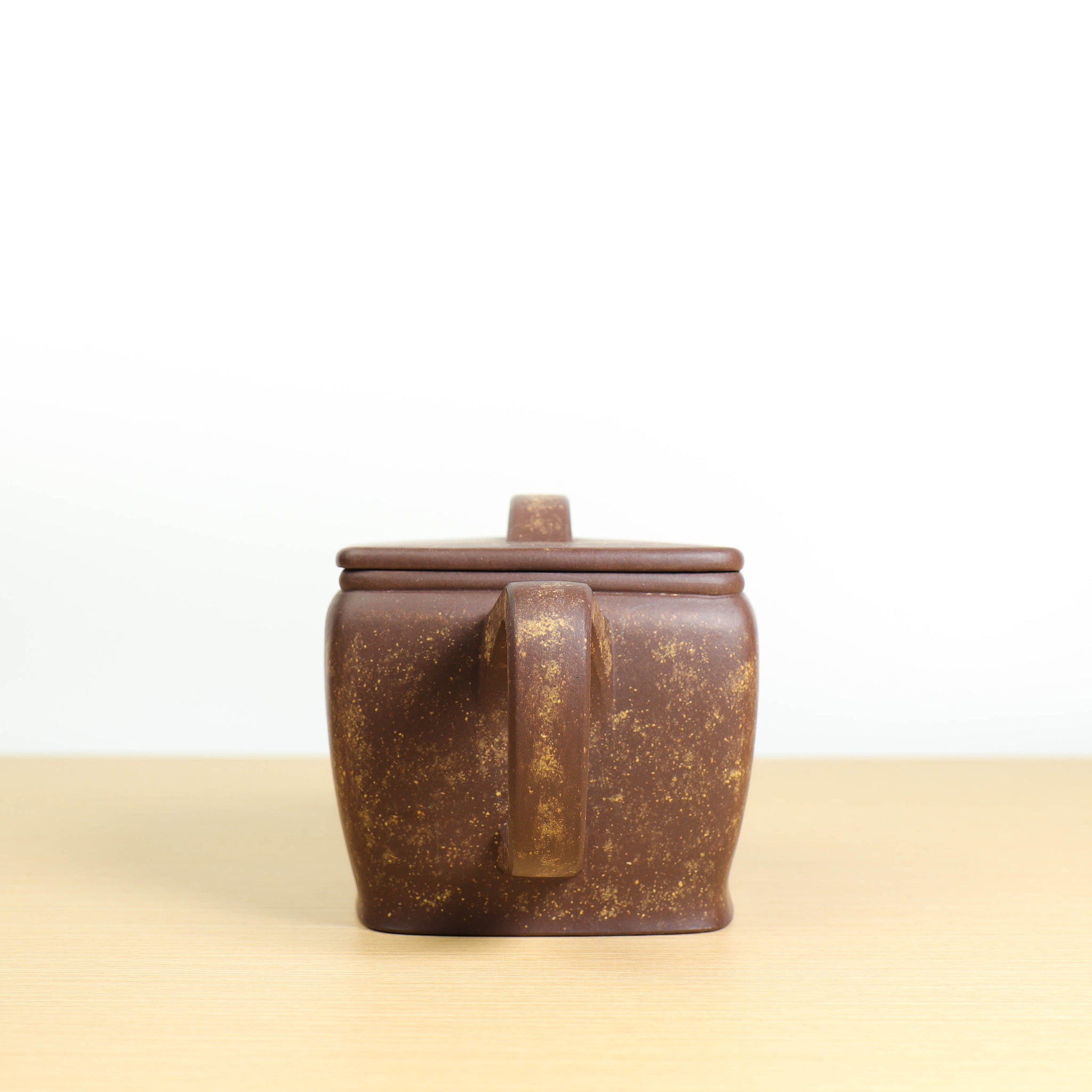 *Autumn Reward｜Buy one get five free* [Hanwa Square Pot] Raw Mineral Purple Clay Paved Sand Purple Clay Teapot