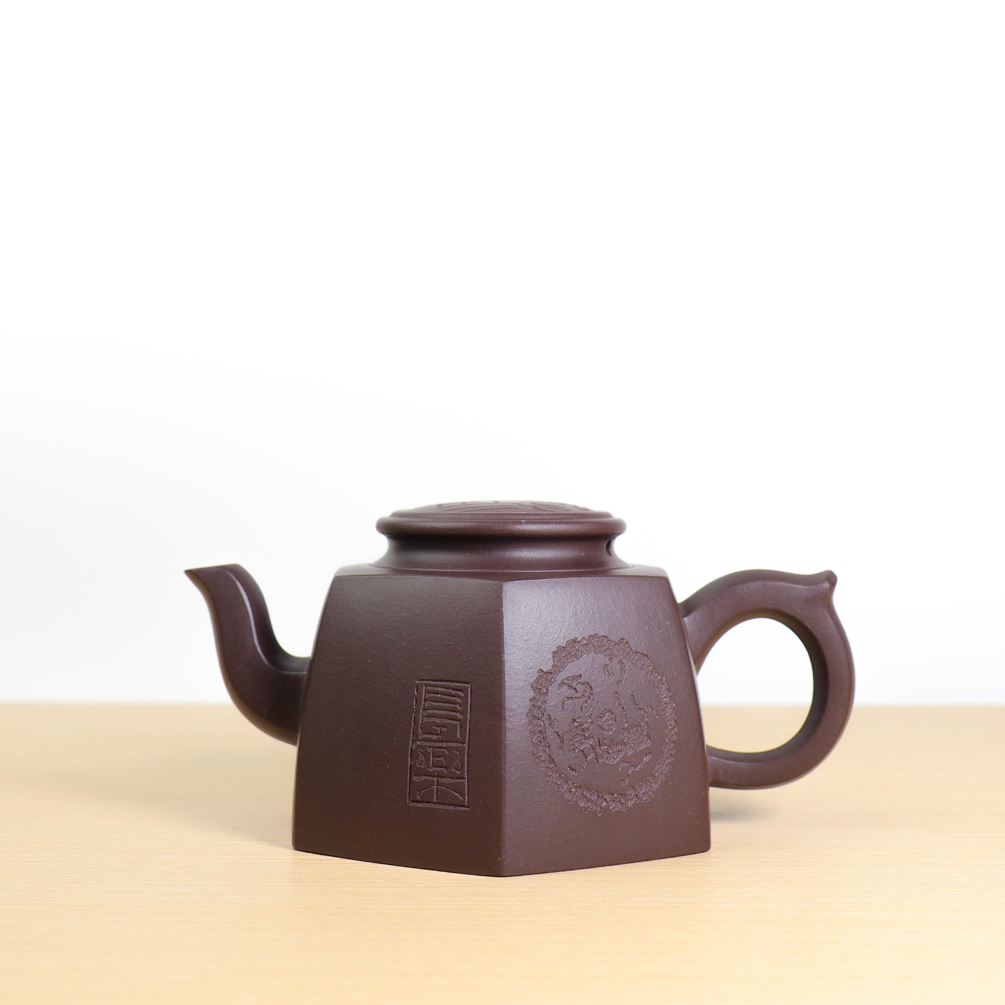 *Autumn Reward｜Buy one get three free* [Ancient Rhythm Six Directions] Shenjing Old Purple Clay Carved Purple Clay Teapot