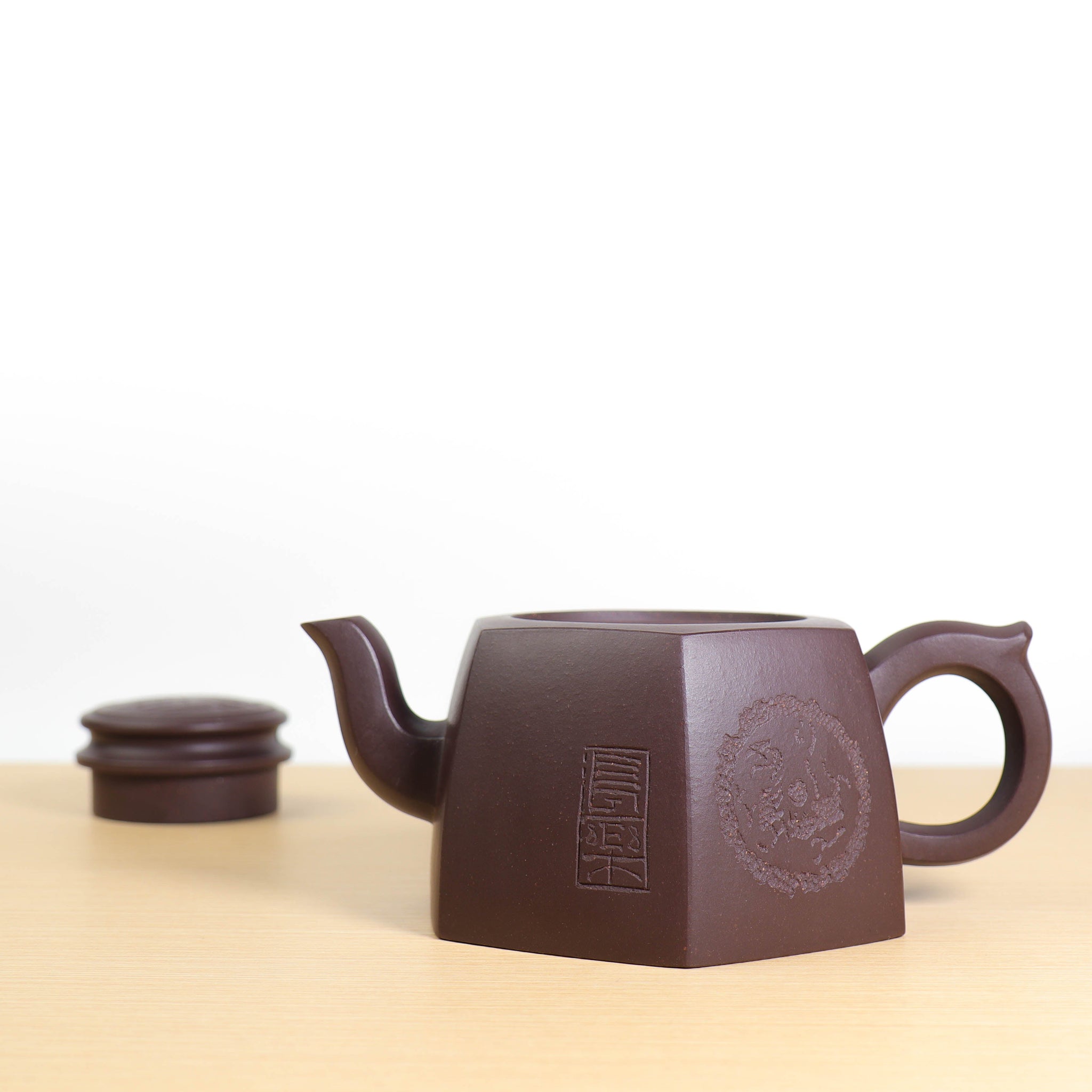 *Autumn Reward｜Buy one get three free* [Ancient Rhythm Six Directions] Shenjing Old Purple Clay Carved Purple Clay Teapot