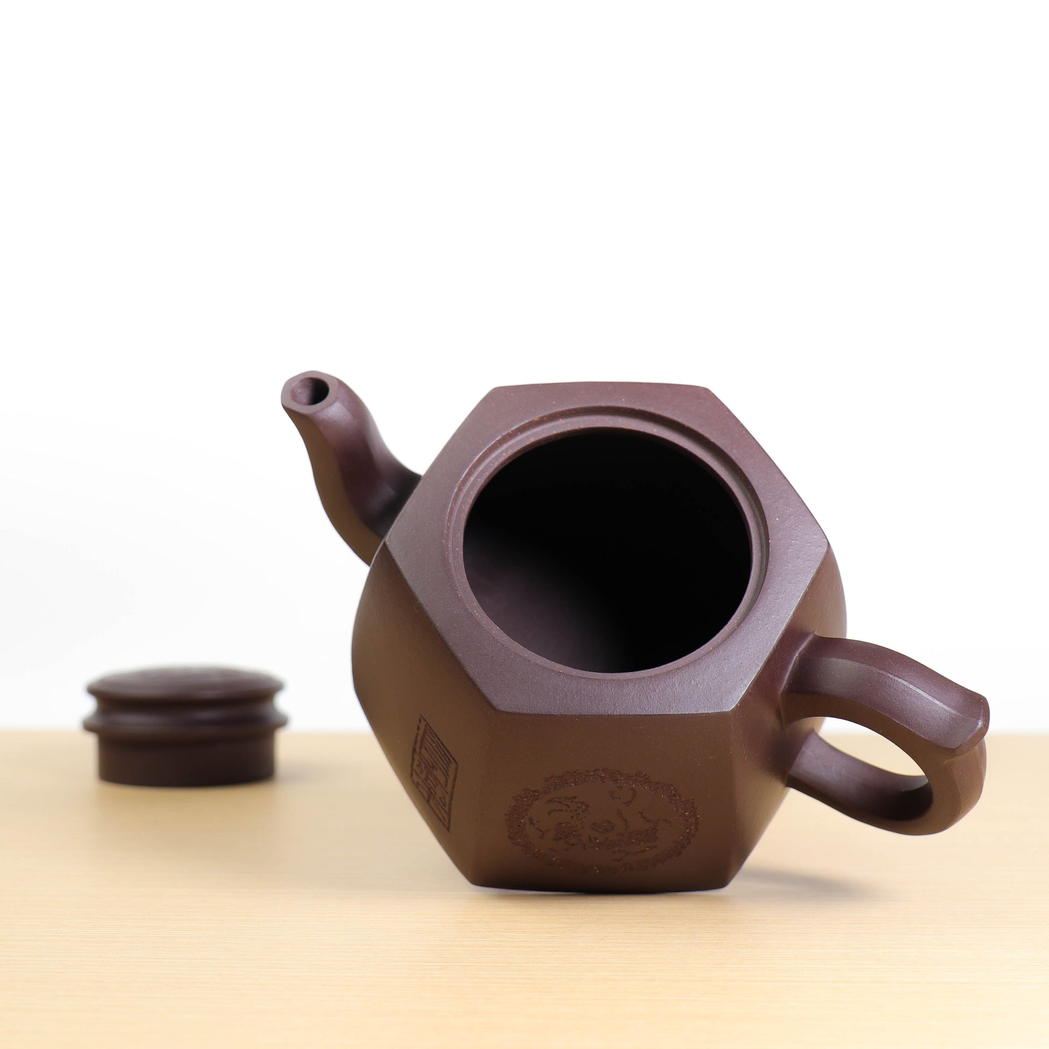 *Autumn Reward｜Buy one get three free* [Ancient Rhythm Six Directions] Shenjing Old Purple Clay Carved Purple Clay Teapot