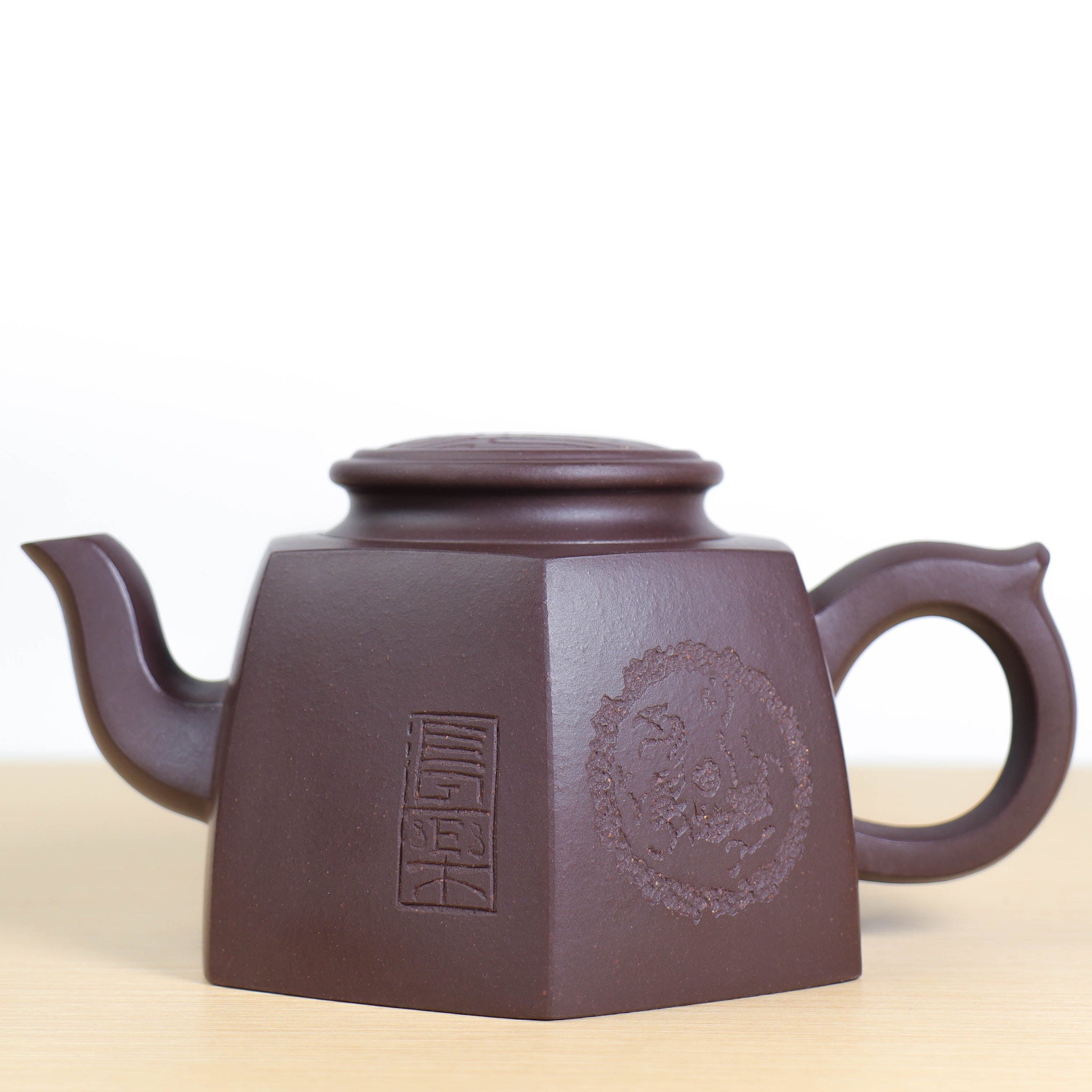 *Autumn Reward｜Buy one get three free* [Ancient Rhythm Six Directions] Shenjing Old Purple Clay Carved Purple Clay Teapot