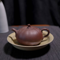 (Sold) [Pumpkin] Fully handmade raw ore purple clay bionic purple sand teapot