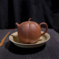 (Sold) *New Product* [High Pumpkin] Fully handmade original ore old section mud bionic purple clay teapot