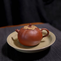 *Autumn Reward｜Buy one, get five free* [Shi Shi Ruyi] Fully handmade raw mineral vermilion clay bionic purple sand teapot