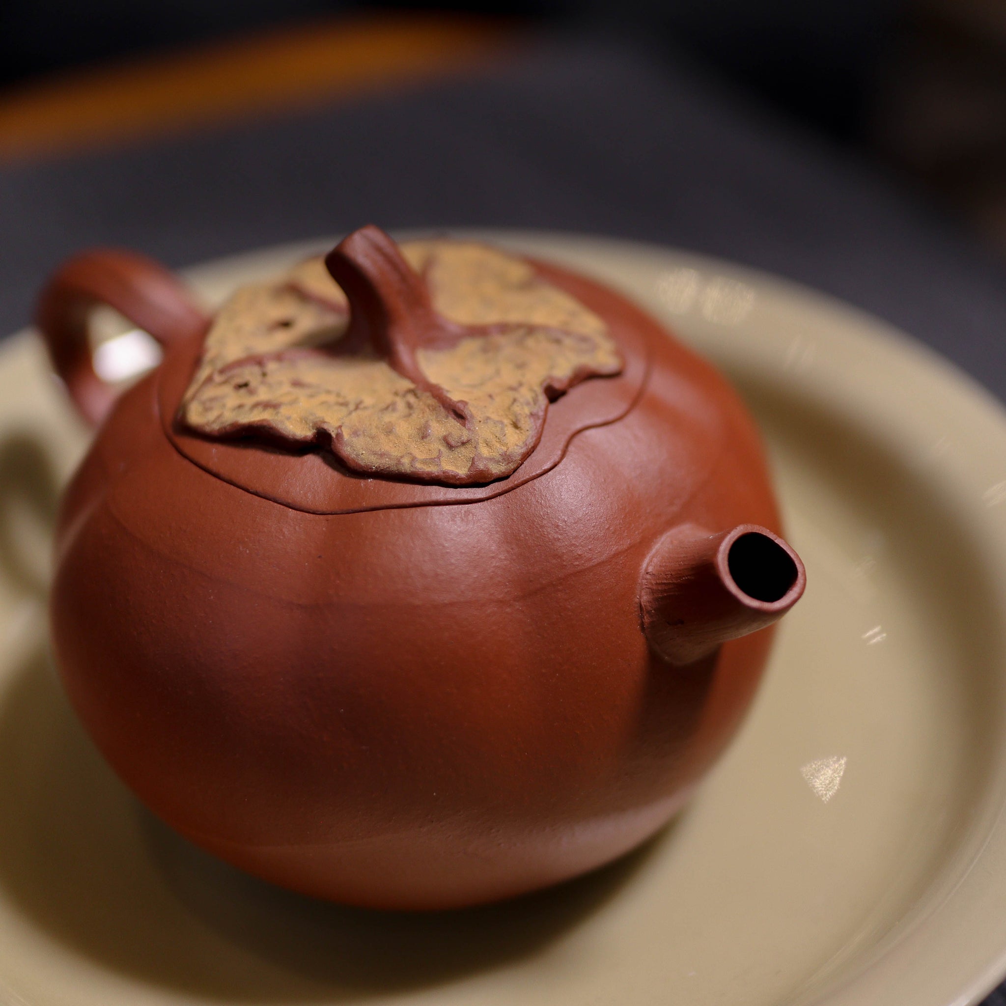 *Autumn Reward｜Buy one, get five free* [Shi Shi Ruyi] Fully handmade raw mineral vermilion clay bionic purple sand teapot