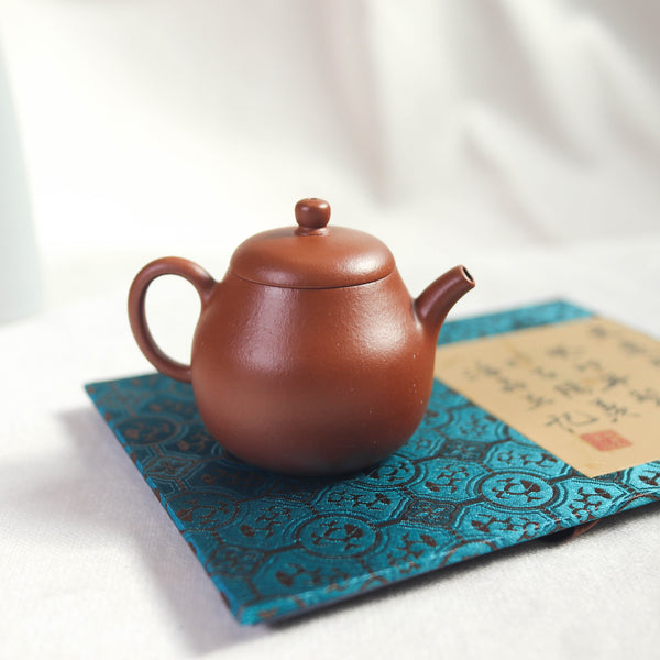 （已售出）*董曉勇弟子*【文遠梨式】全手工朱泥摹古紫砂茶壺