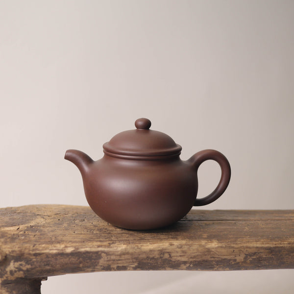 （已售出）*新品*【景舟掇球】全手工七十年代原礦紫泥紫砂茶壺