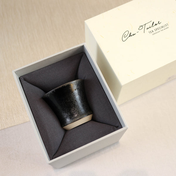 *新品*【玄】全手工白陶土炻器主人杯