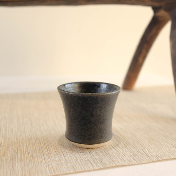 *新品*【玄】全手工白陶土炻器主人杯