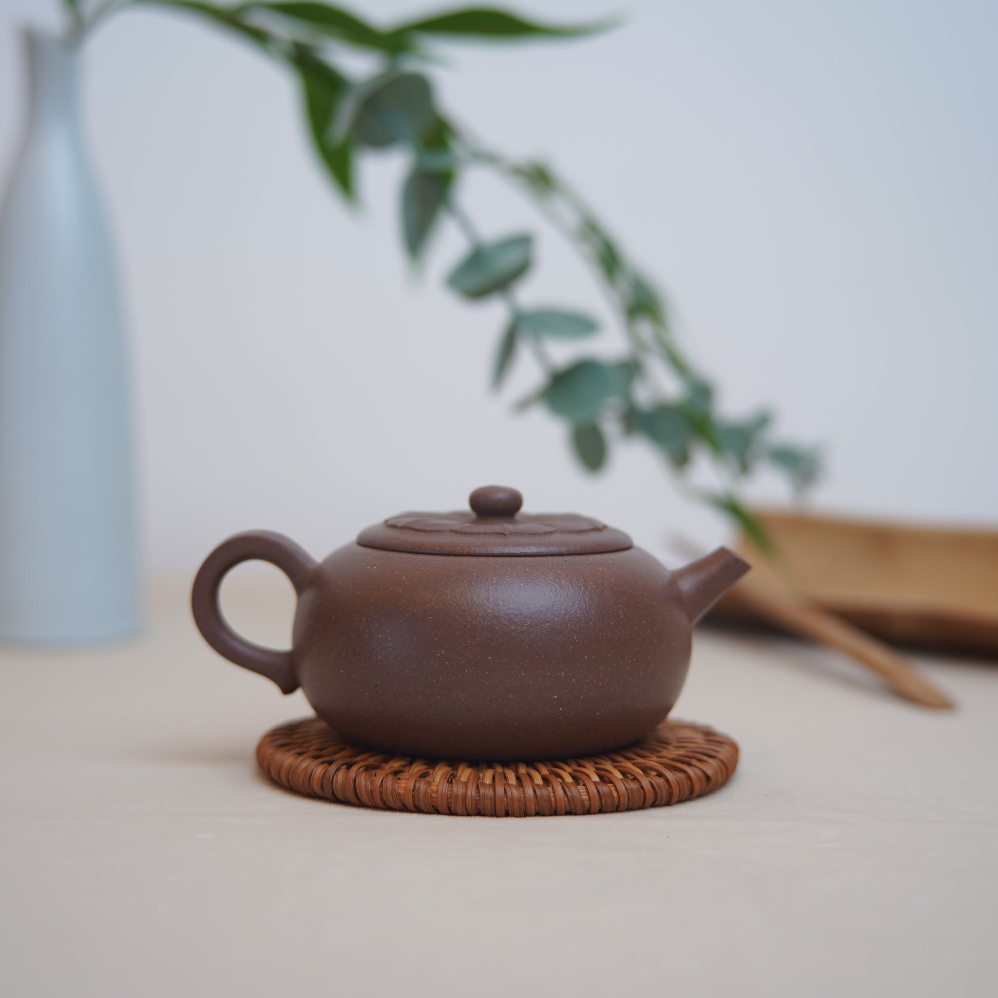 *New Product* [Lian Pu] Fully handmade raw mineral purple clay and purple sand teapot 