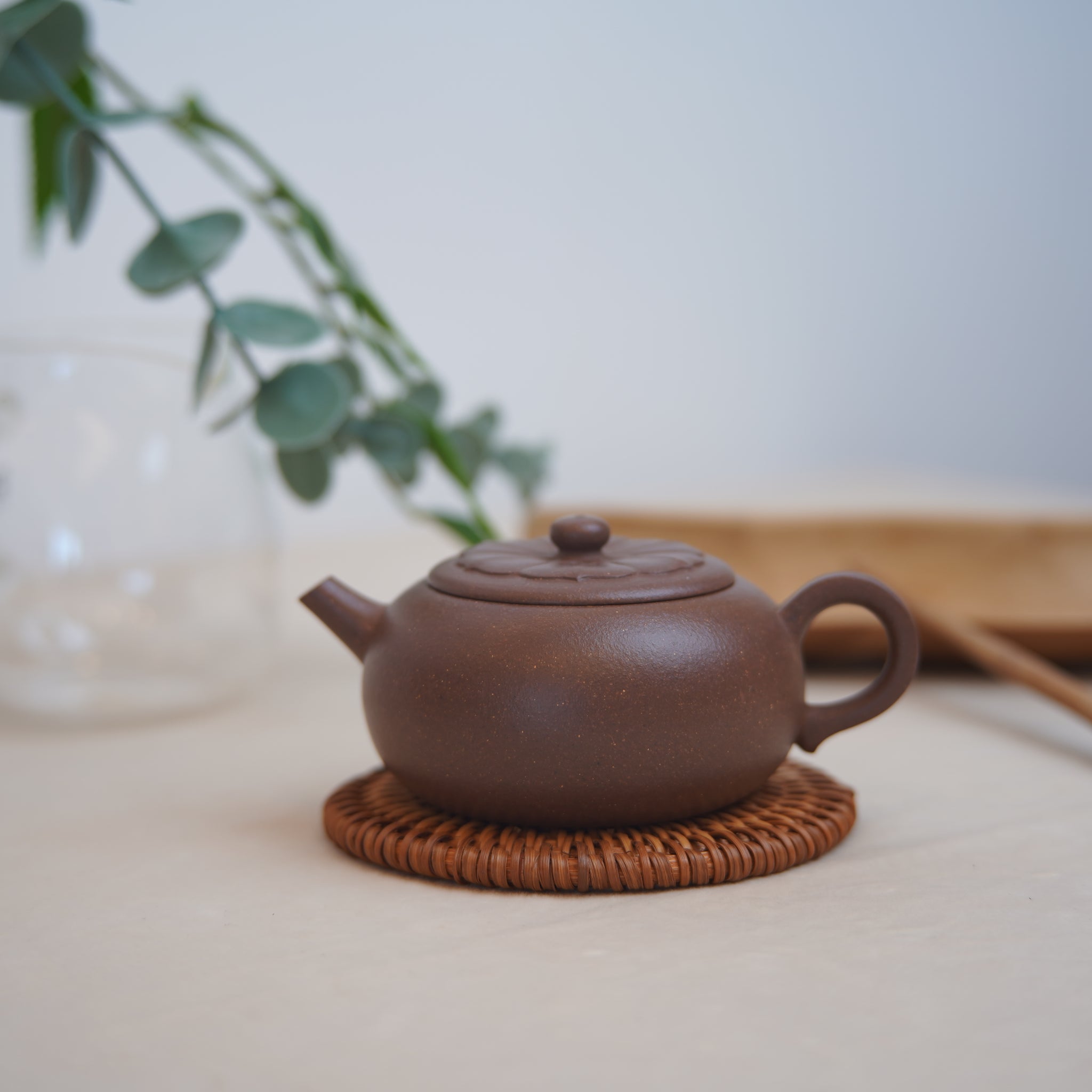 *New Product* [Lian Pu] Fully handmade raw mineral purple clay and purple sand teapot 