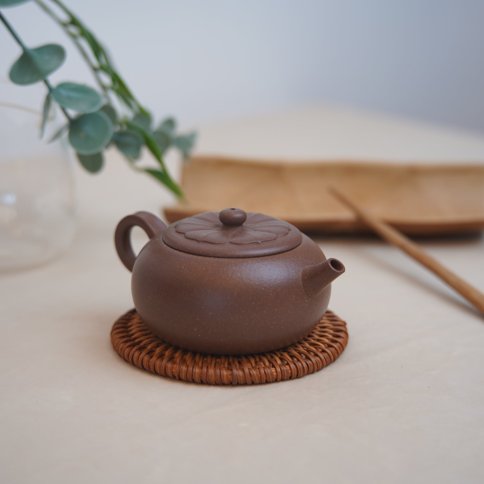 *New Product* [Lian Pu] Fully handmade raw mineral purple clay and purple sand teapot 