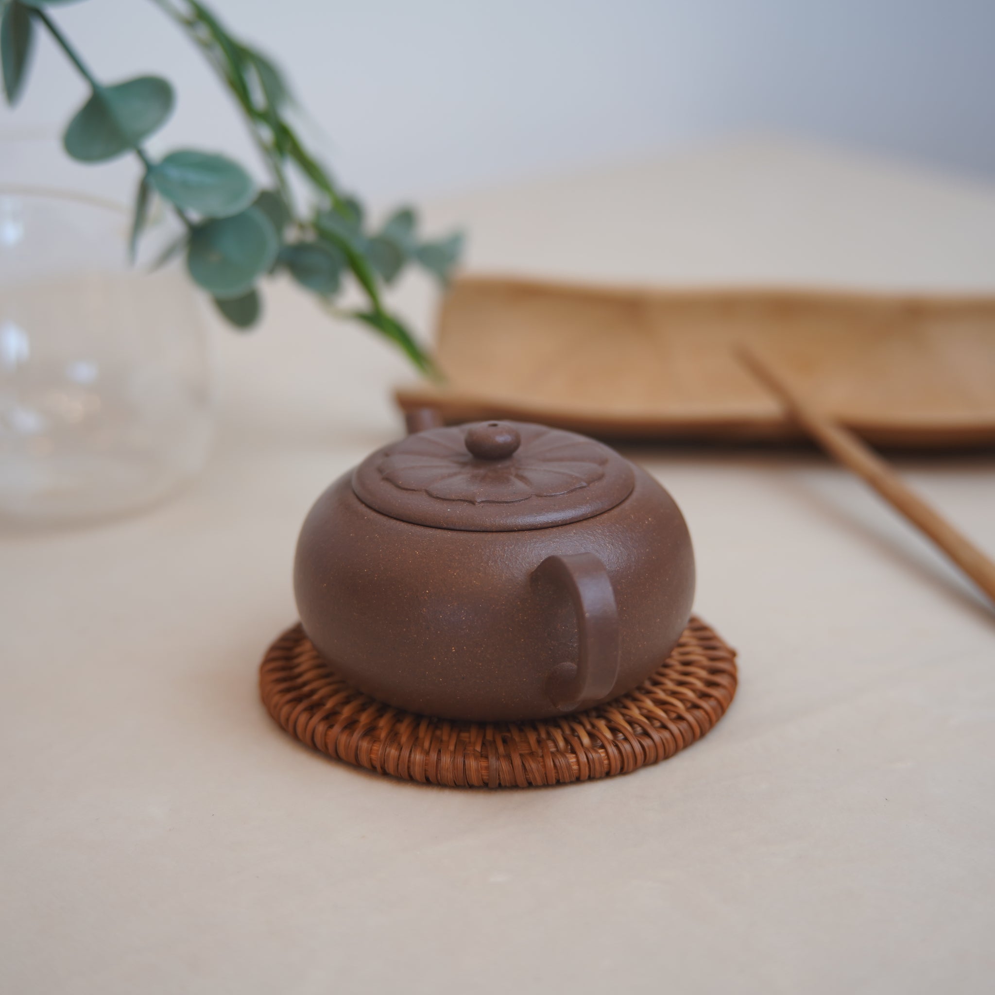 *New Product* [Lian Pu] Fully handmade raw mineral purple clay and purple sand teapot 