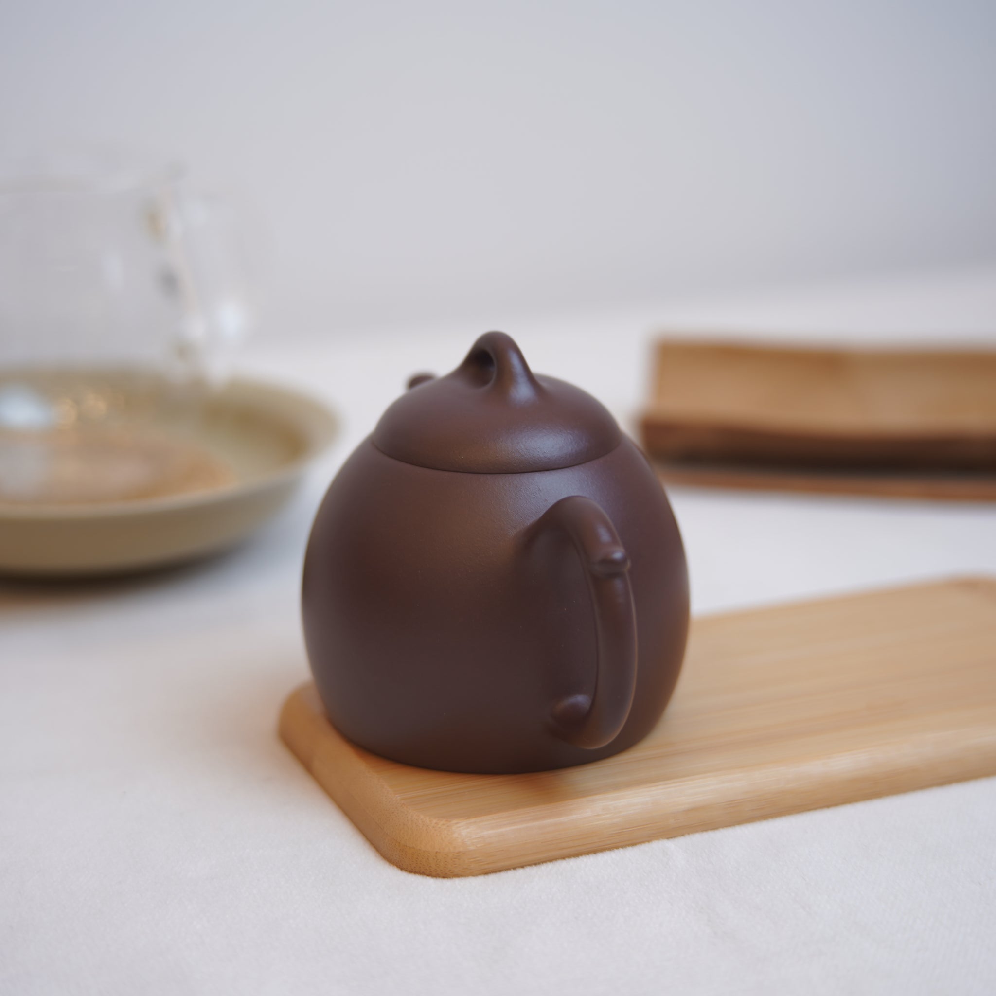 *新品**馬璟輝弟子*【秦權壺】全手工紫泥紫砂茶壺