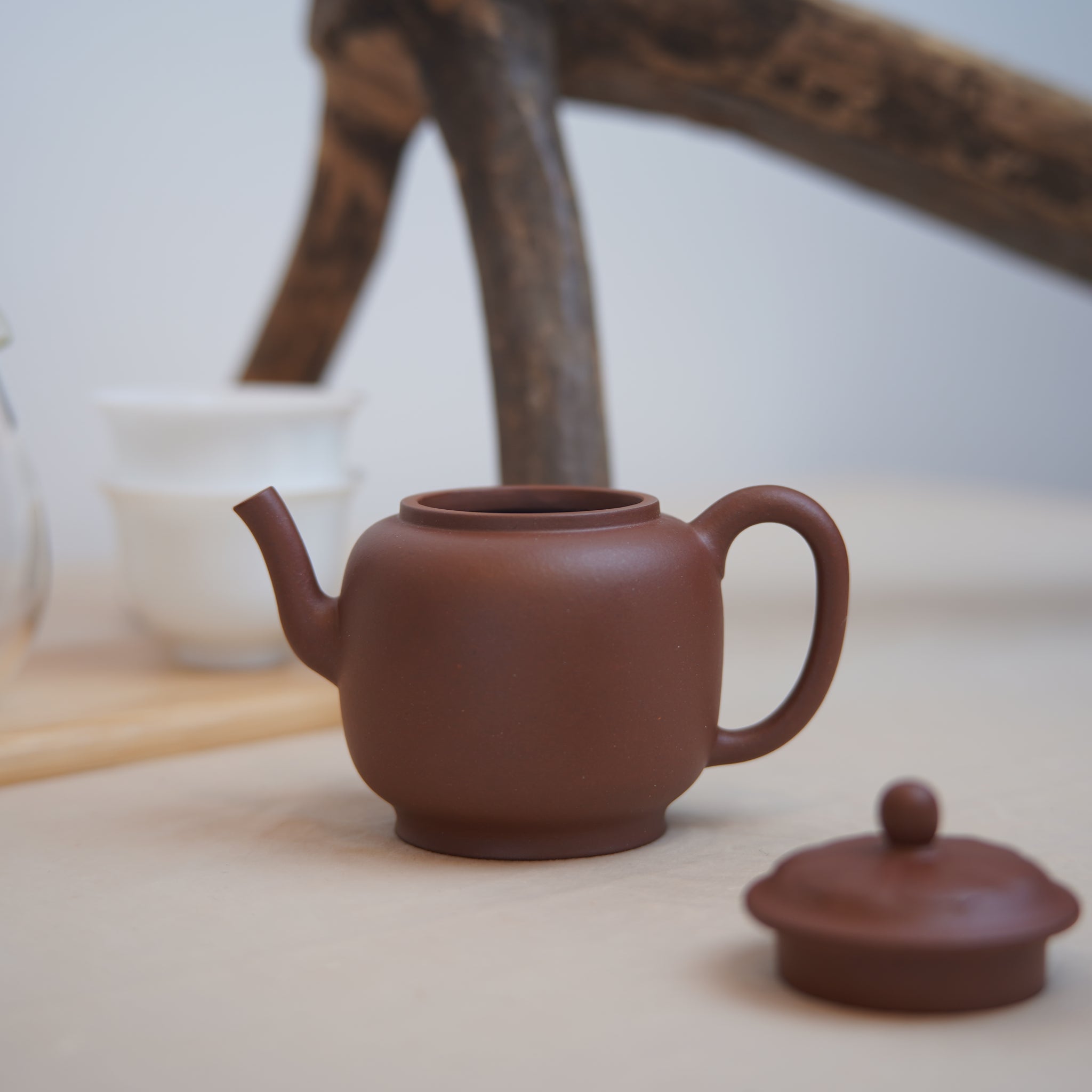 *New product* [Lian Deng Jushi] Fully handmade raw ore bottom trough blue and purple sand teapot