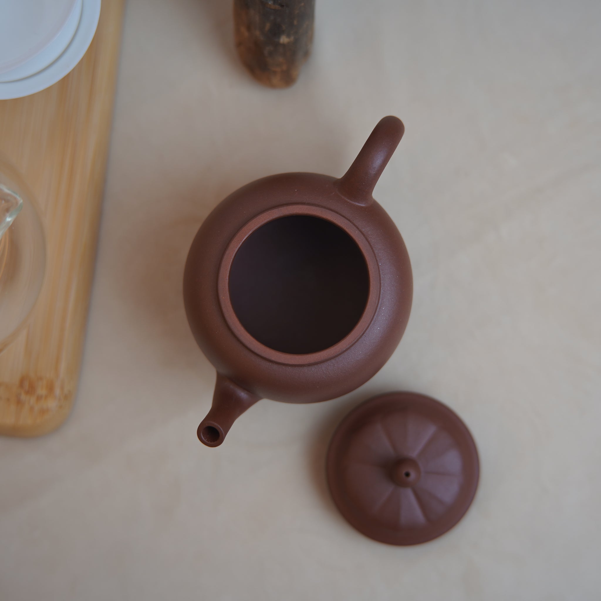 *New product* [Lian Deng Jushi] Fully handmade raw ore bottom trough blue and purple sand teapot