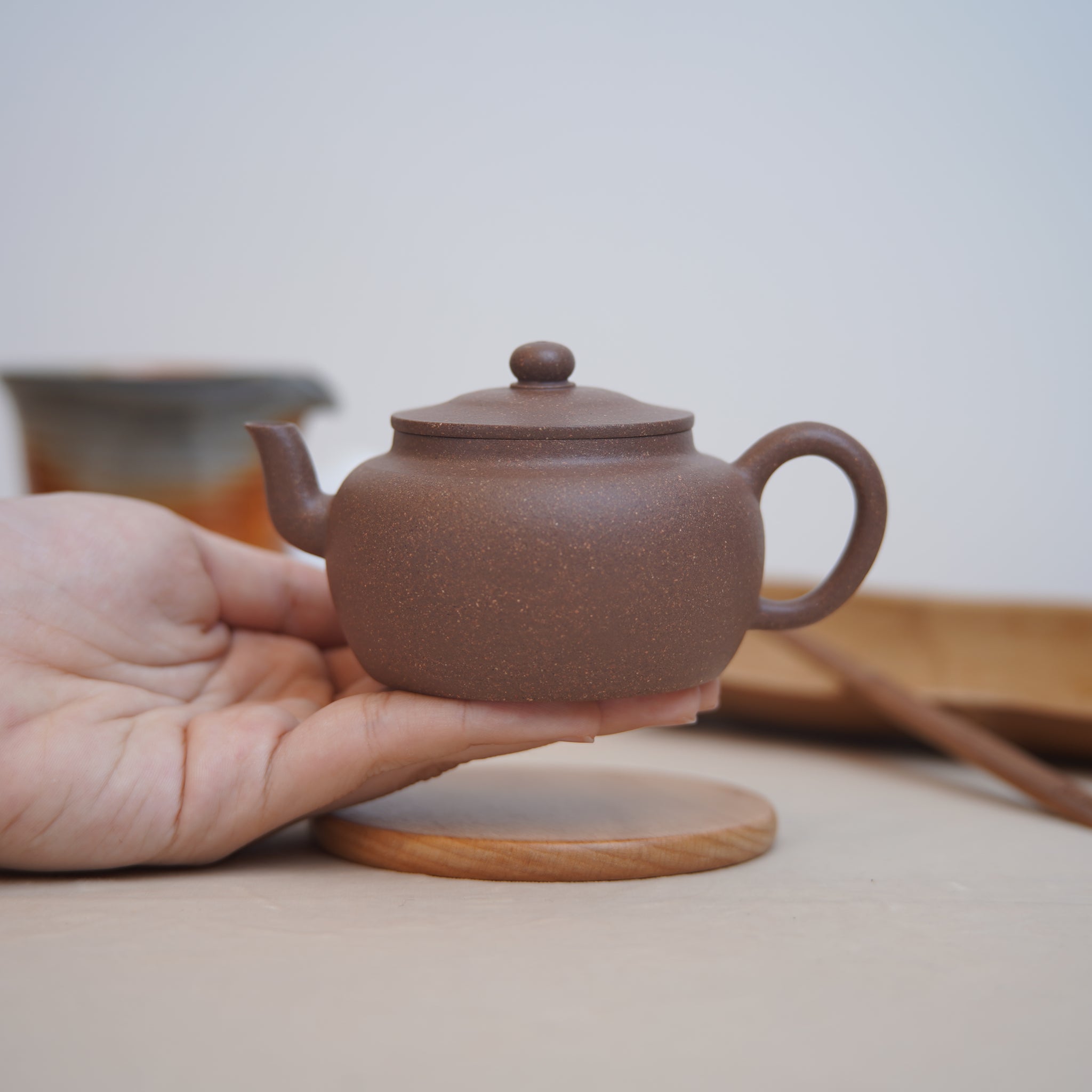 *New Product* [Jilong Style] Fully Handmade Raw Mineral Mud Purple Clay Teapot