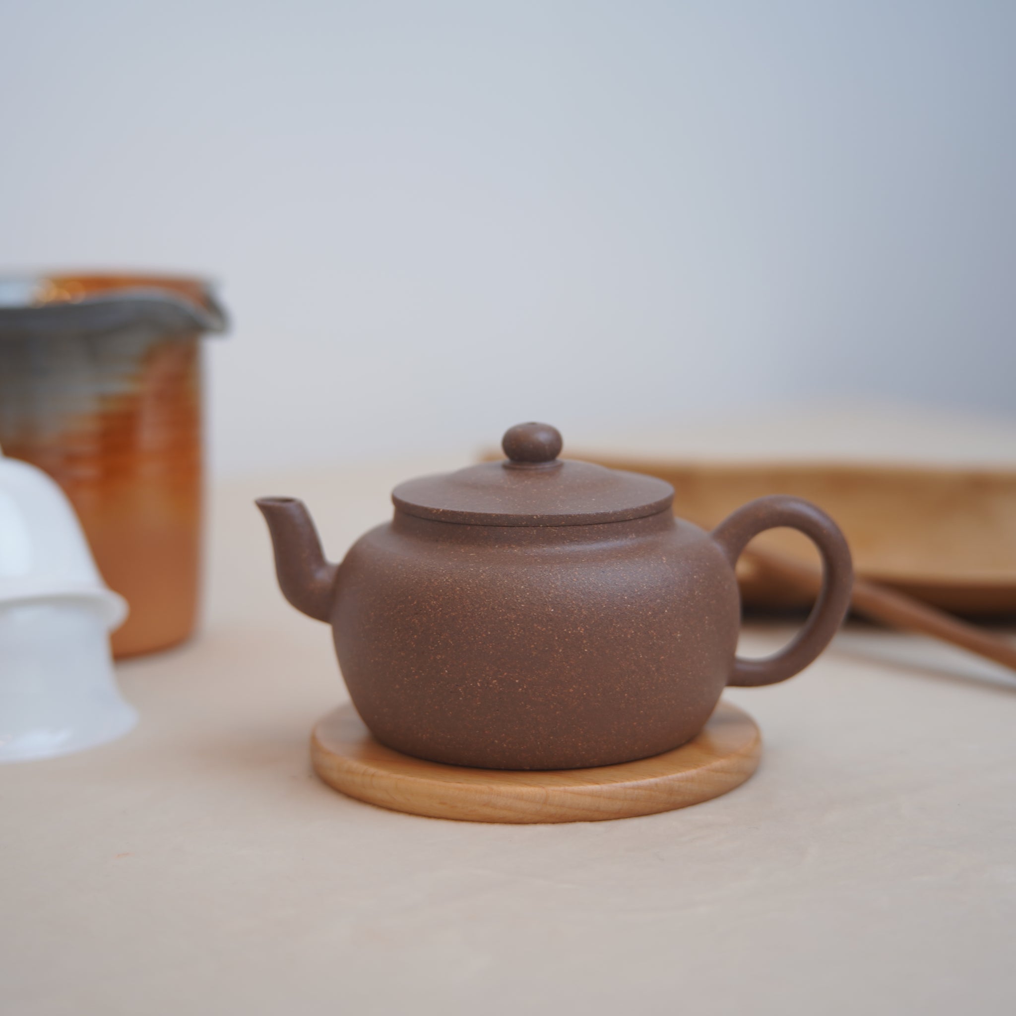 *New Product* [Jilong Style] Fully Handmade Raw Mineral Mud Purple Clay Teapot