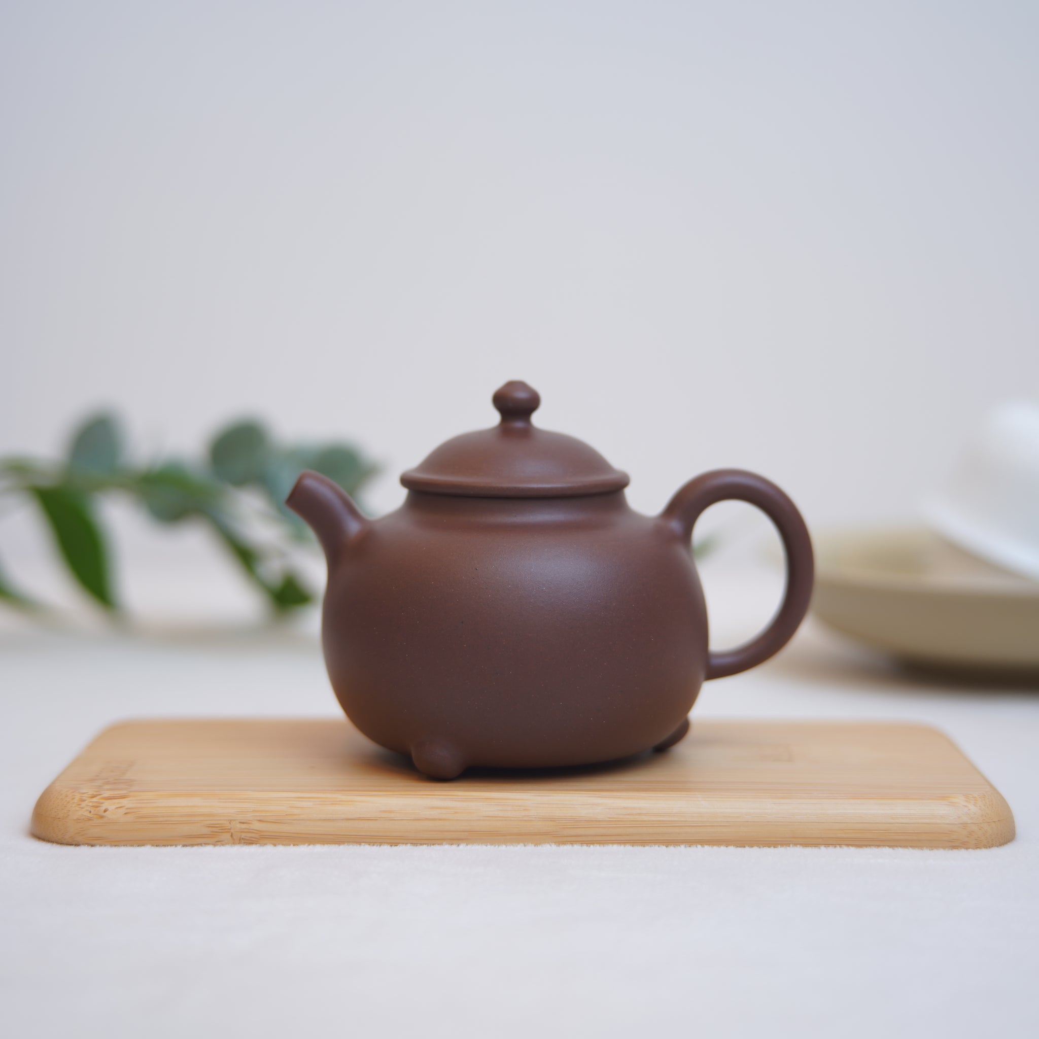 *New Product* [Listen to the Rain] Fully handmade raw mineral purple clay and purple sand teapot