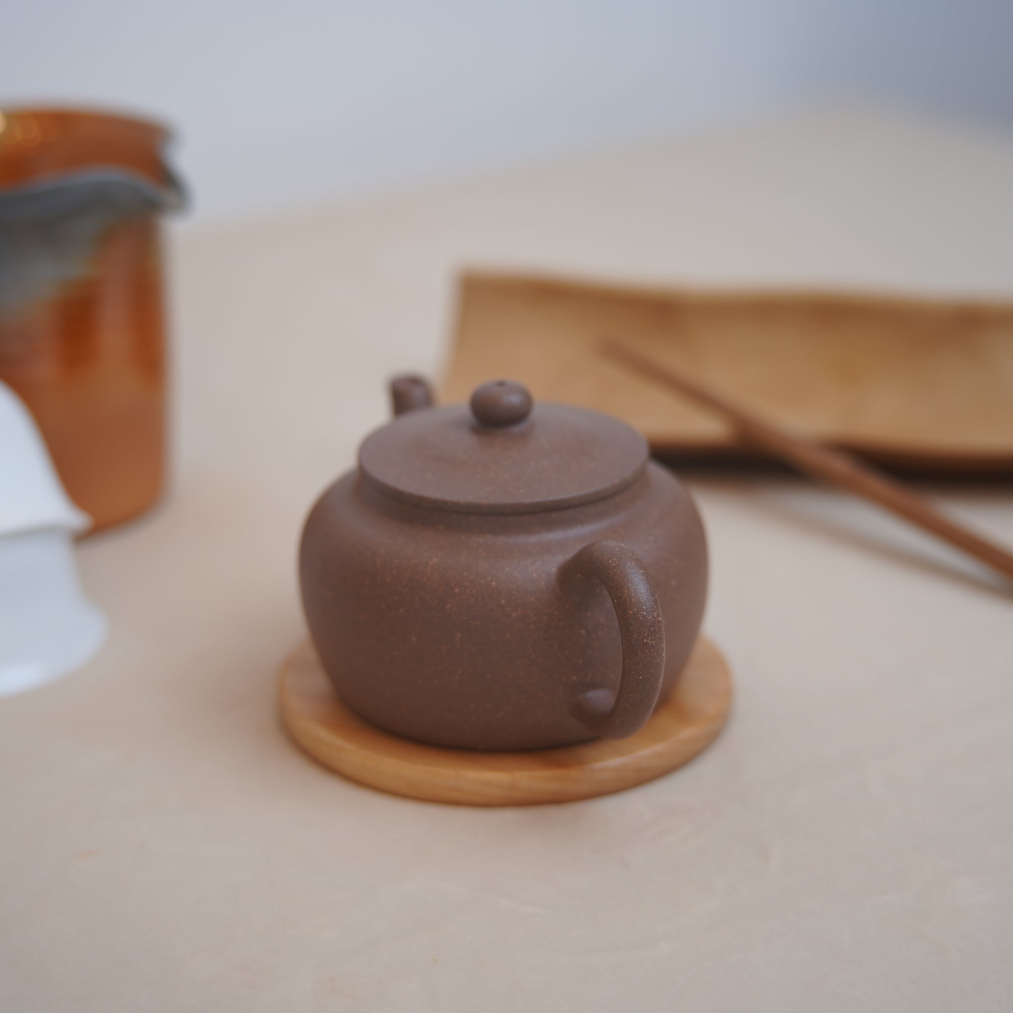 *New Product* [Jilong Style] Fully Handmade Raw Mineral Mud Purple Clay Teapot