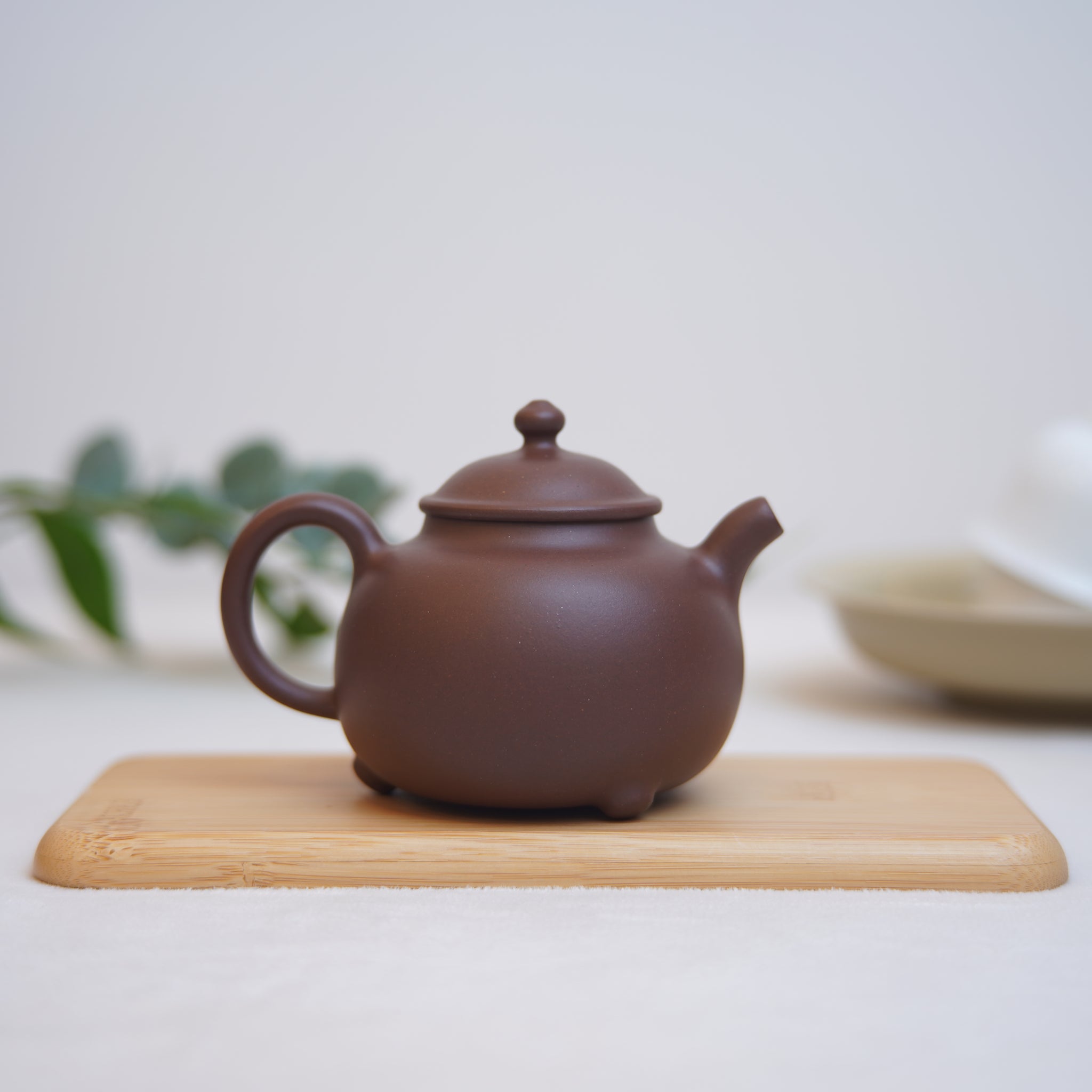 *New Product* [Listen to the Rain] Fully handmade raw mineral purple clay and purple sand teapot