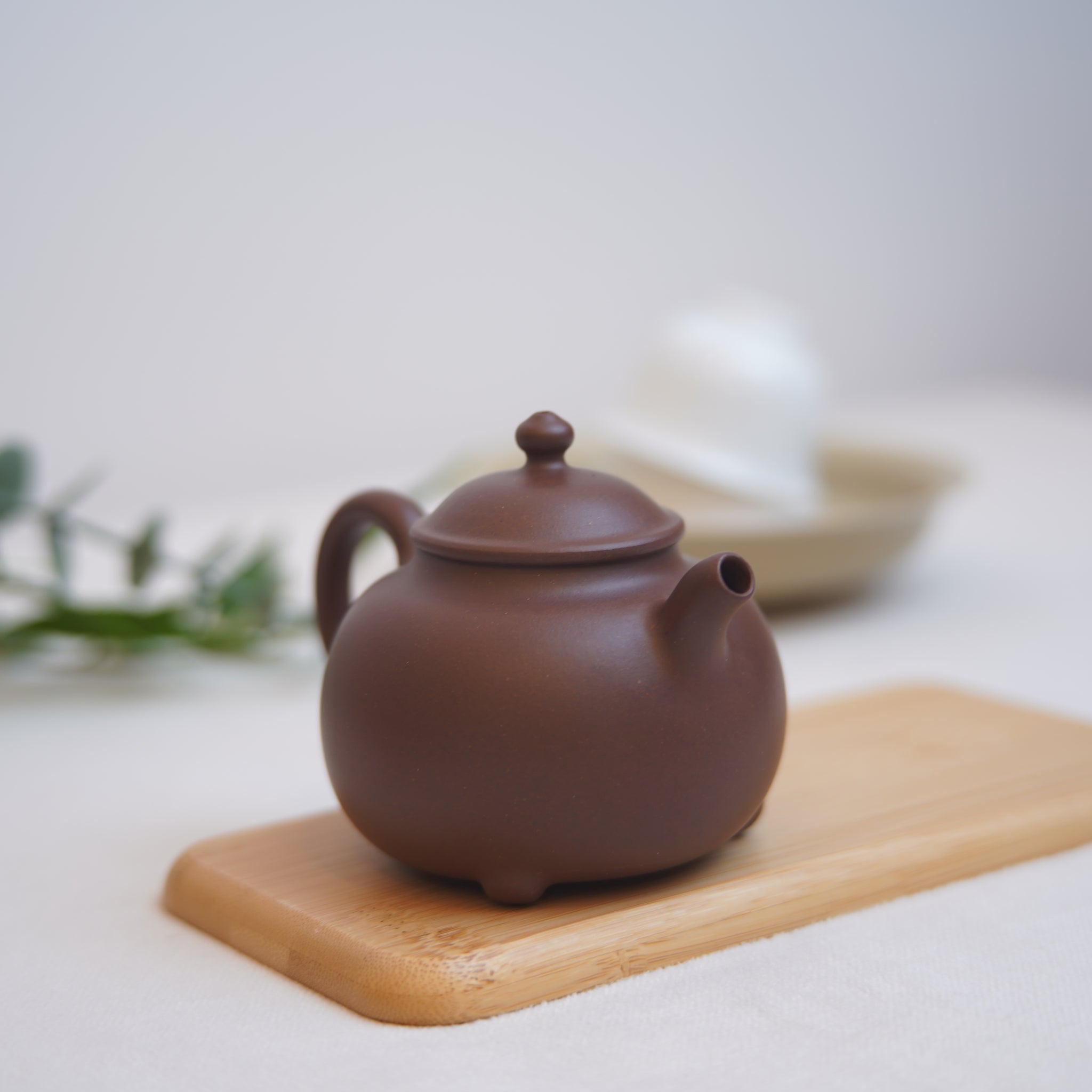 *New Product* [Listen to the Rain] Fully handmade raw mineral purple clay and purple sand teapot