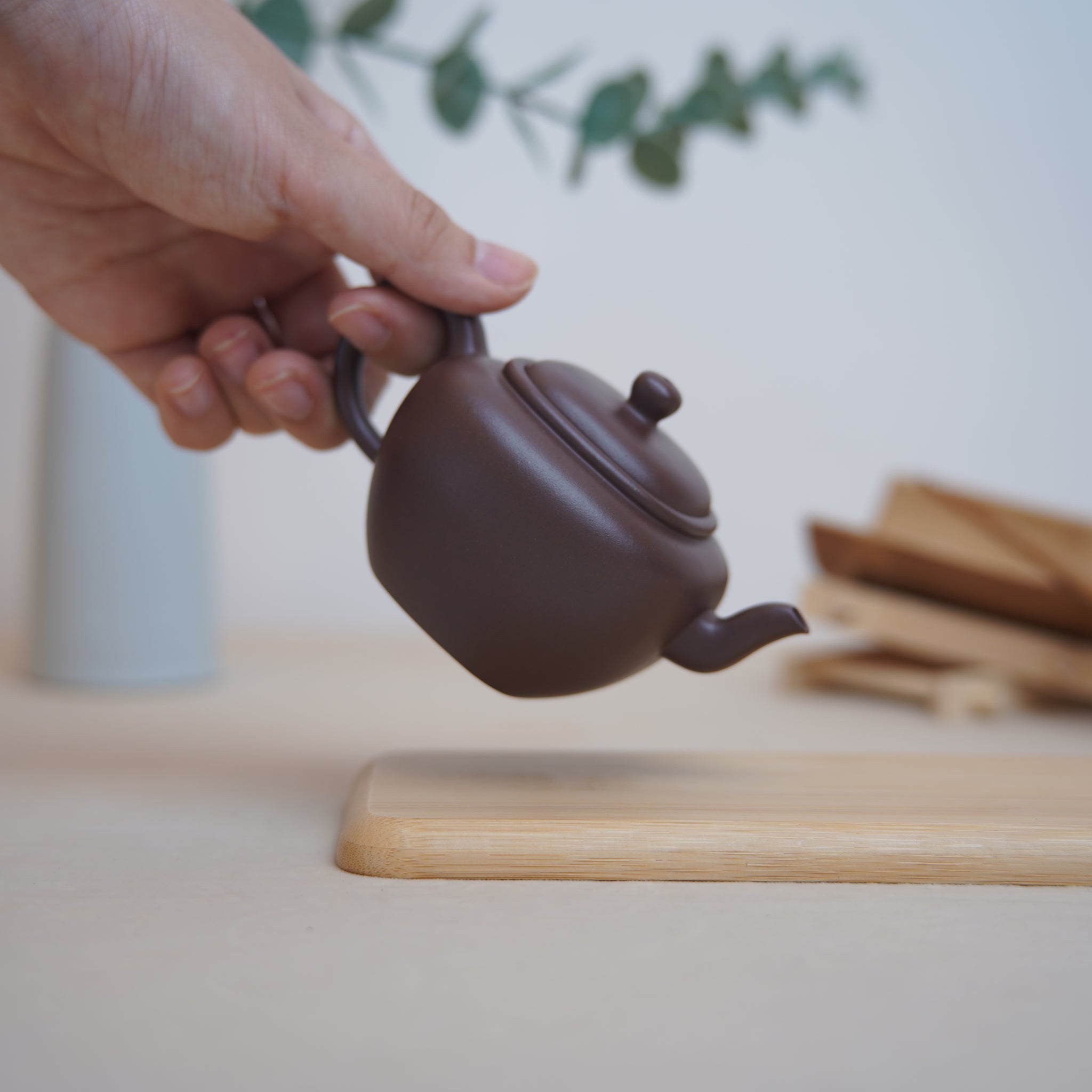 *New Product* [No Scale] Fully Handmade Purple Clay Teapot