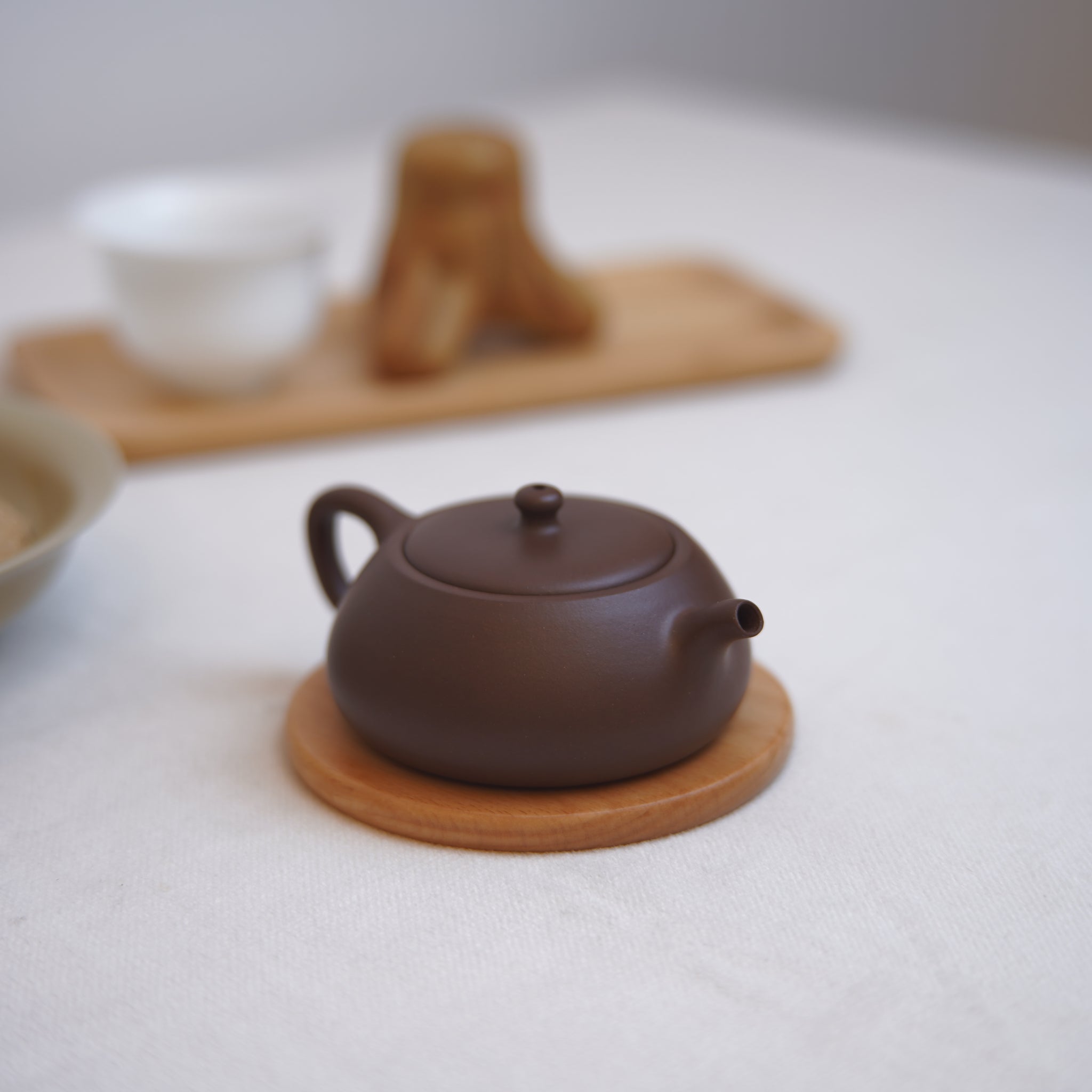 *New product* [Jinglan] Fully handmade original ore purple clay sketch purple sand teapot