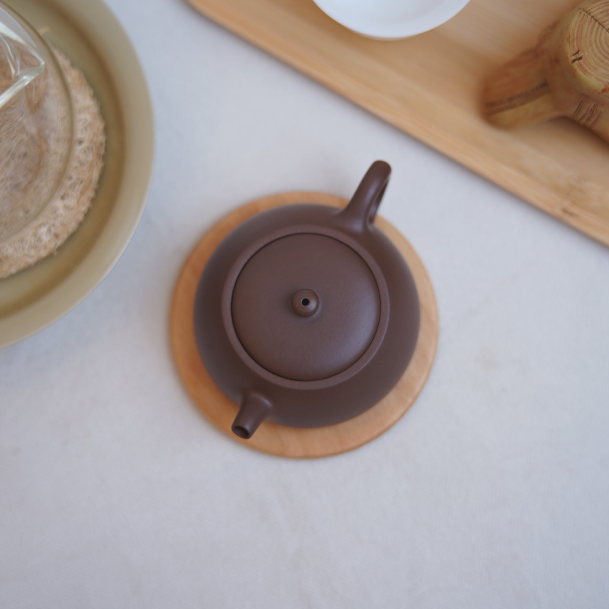 *New product* [Jinglan] Fully handmade original ore purple clay sketch purple sand teapot