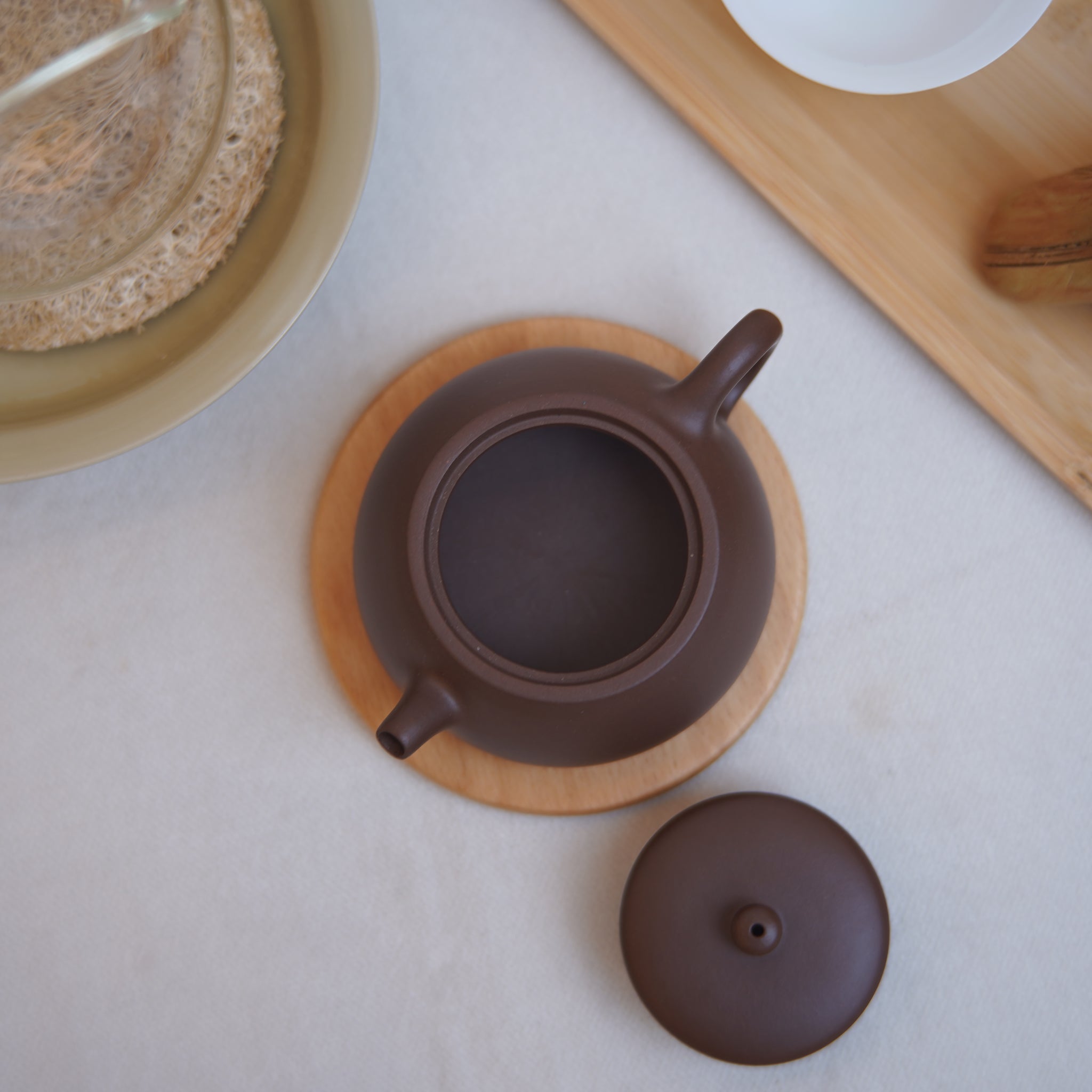 *New product* [Jinglan] Fully handmade original ore purple clay sketch purple sand teapot