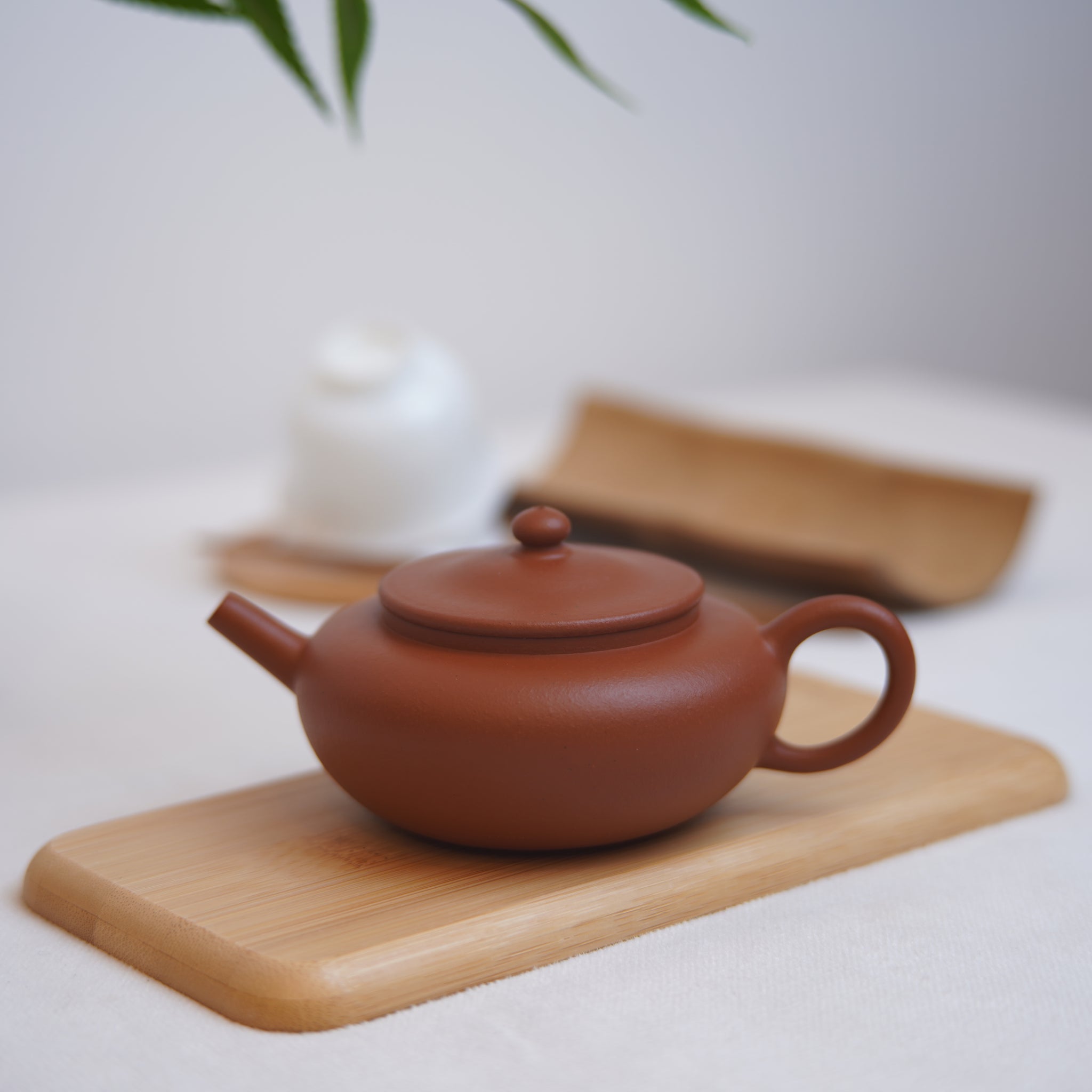 *新品*【笠帽壺】全手工朱泥摹古紫砂茶壺