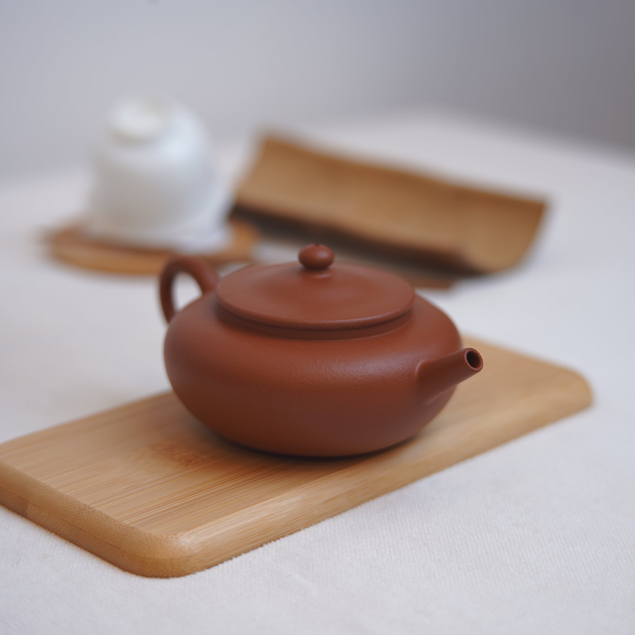 *新品*【笠帽壺】全手工朱泥摹古紫砂茶壺